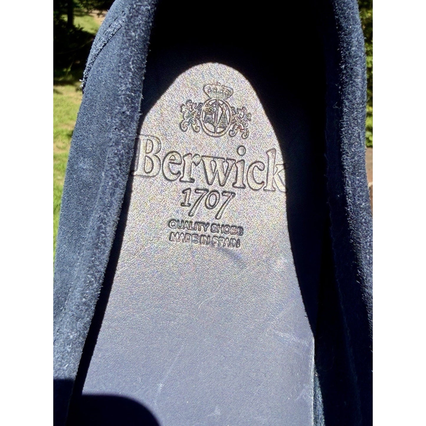 Berwick 1707 Palma Flex Men’s Blue Suede Penny Loafers US Sz 11 US / 44 EU NEW!!