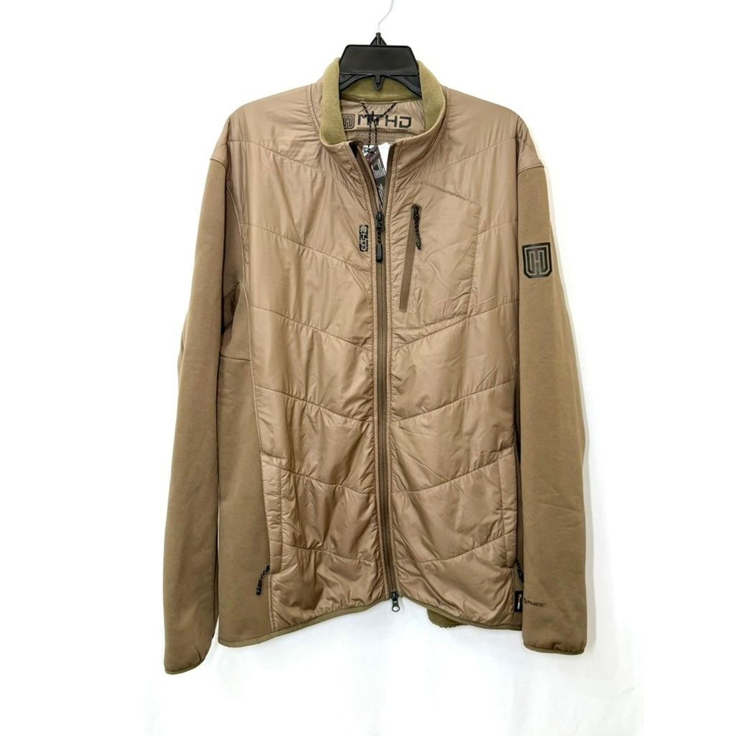 MTHD Aphelion Hybrid Fleece Jacket Mens XL Coyote Brown Polartec Cordura Full