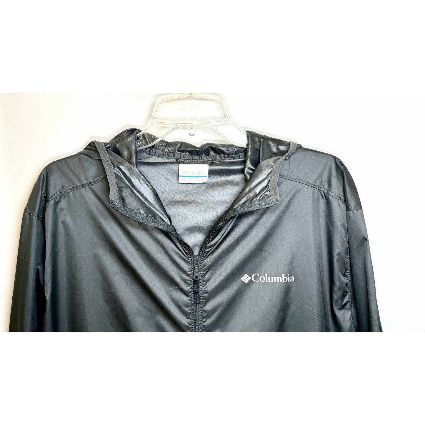 Columbia Men's Center Ridge Windbreaker Jacket / Black/Grey / Size Medium
