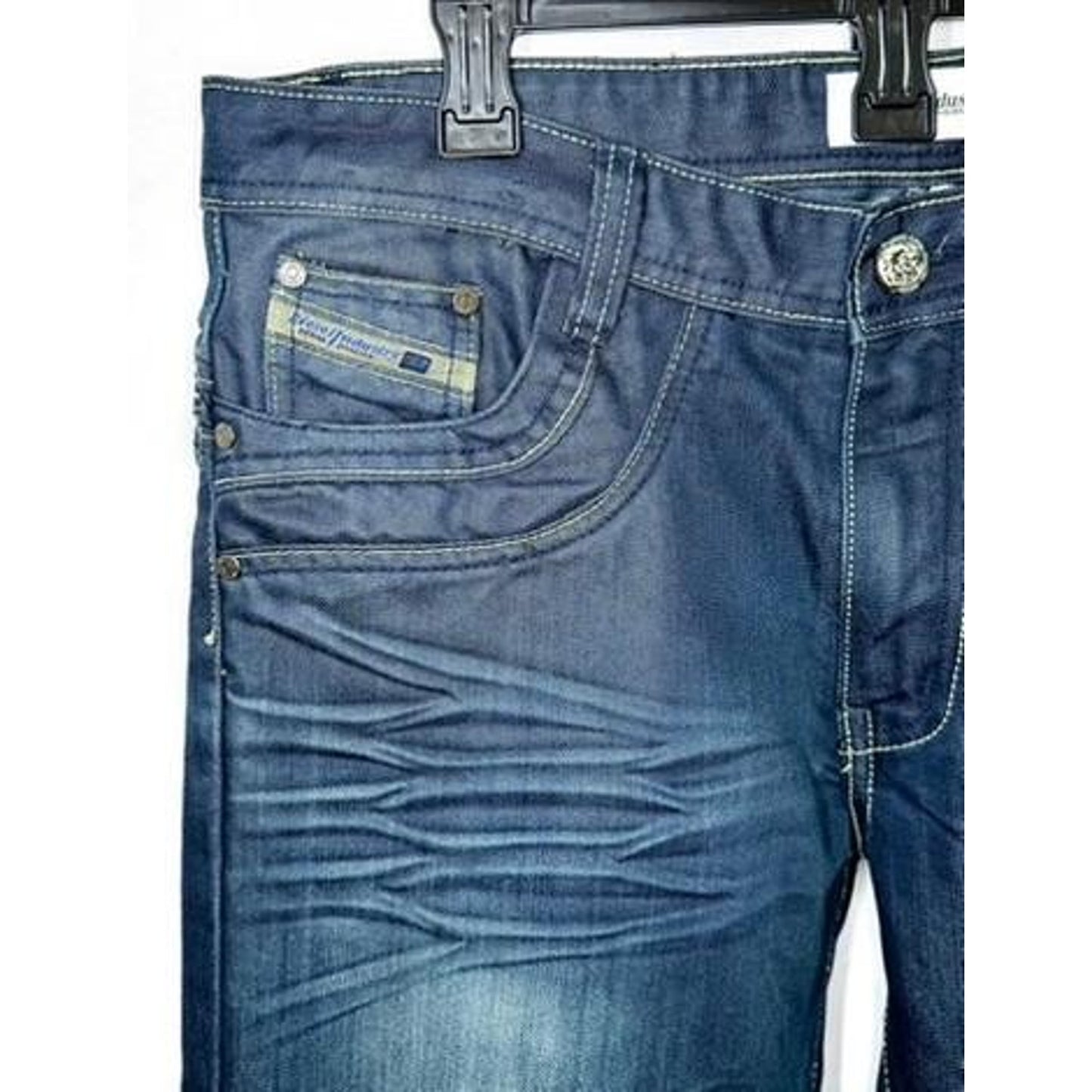 Diesel Viker-AD Blue Eyecons 2010/8 Edition Jeans Mens 34x32 Wash 0088Z Straight