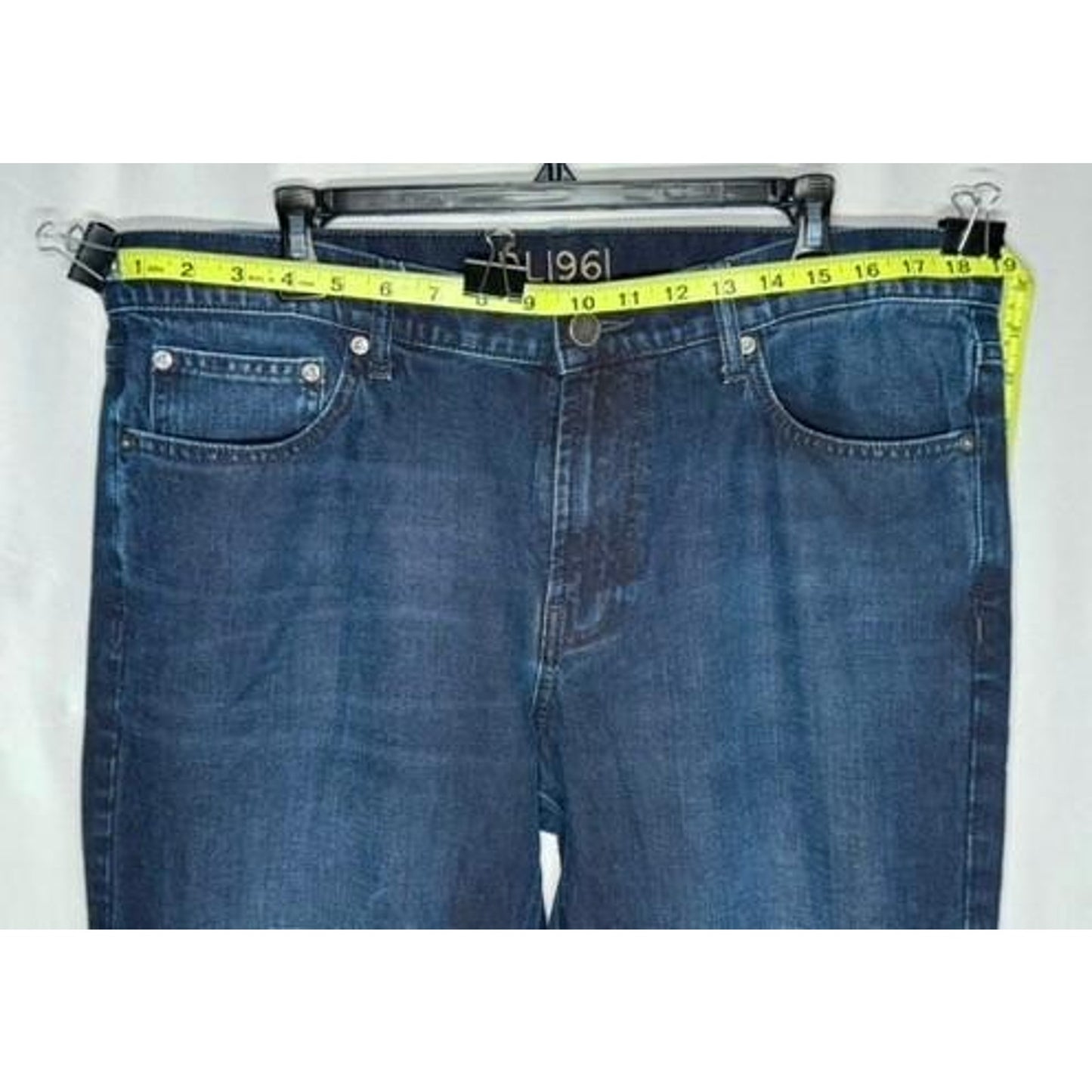 DL1961 Jeans Mens 36 Blue Denim DLX 360 Comfort Stretch Straight Leg
