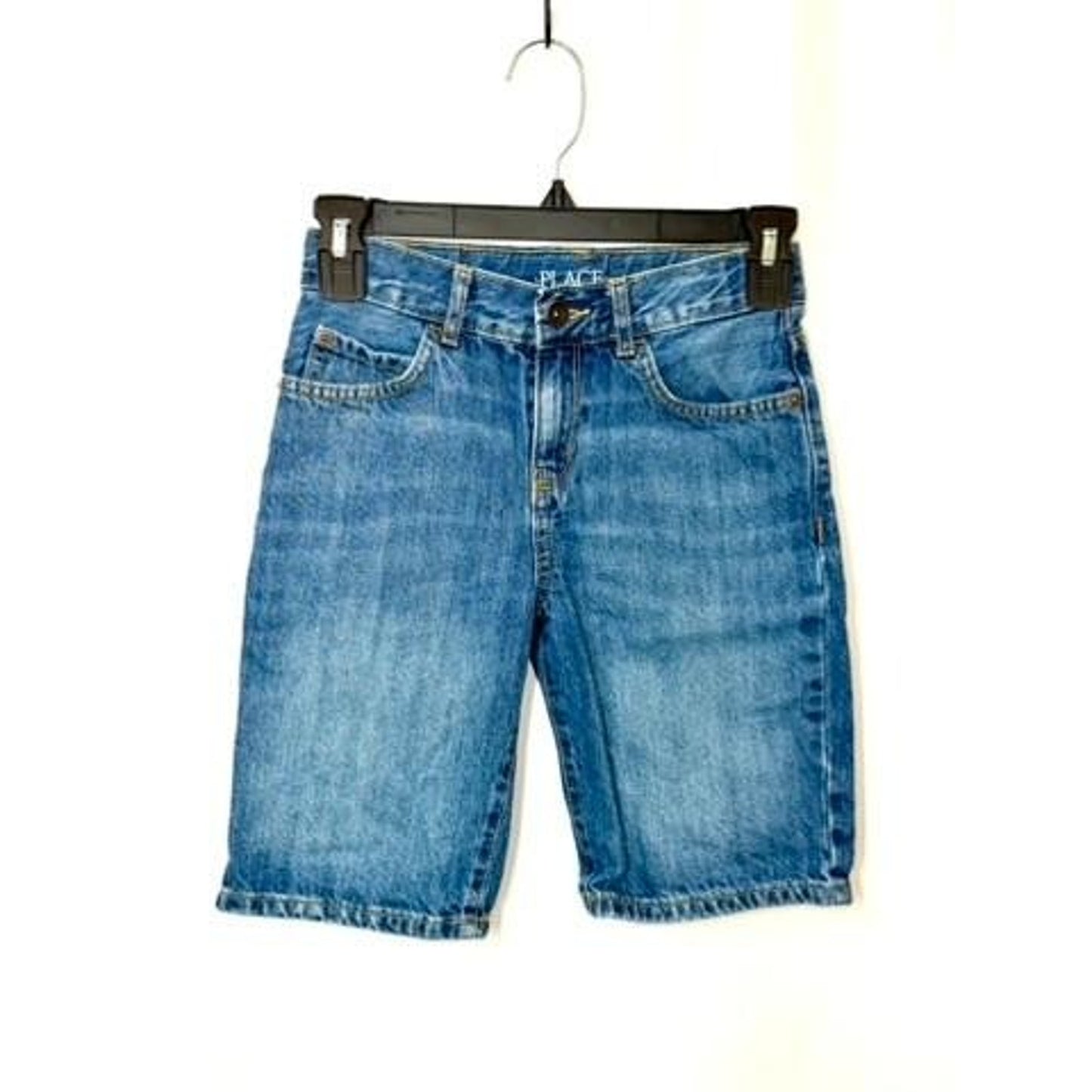 The Childrens Place Boys Denim Shorts Size 8 Blue Cotton Jean Shorts