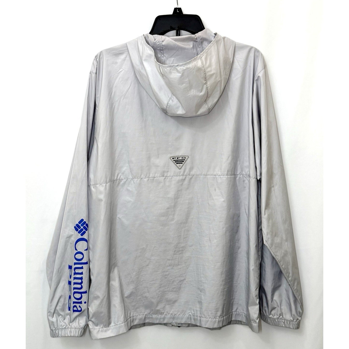 Columbia Terminal Spray PFG Grey Windbreaker Lightweight Jacket Men's Medium