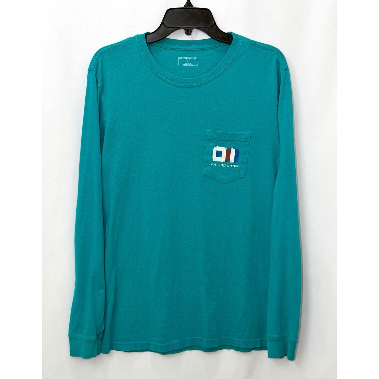 Southern Tide Teal Long Sleeve Skipjack Graphic T-shirt - Men’s Size Small