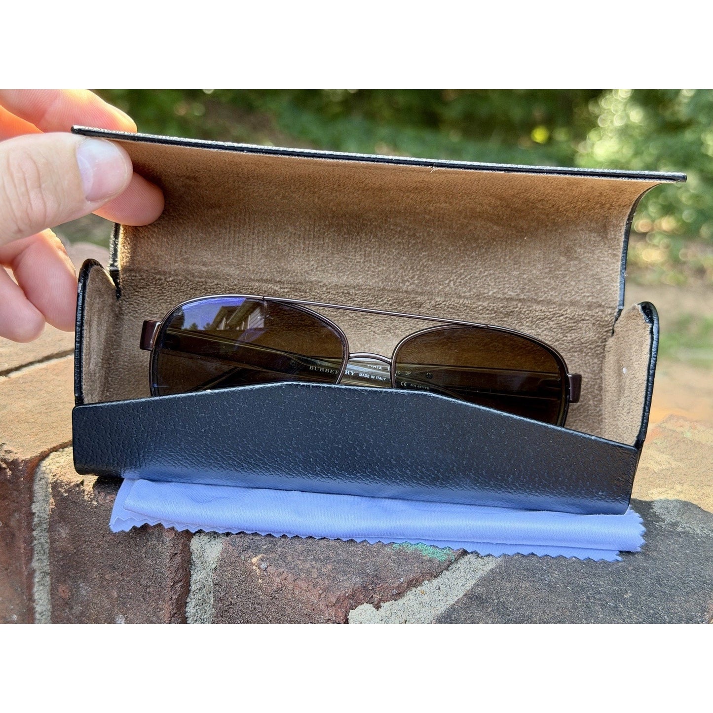 BURBERRY B 3080 1145/T5 Polished Gold/Gradient Brown Polarized 59-14 Aviator