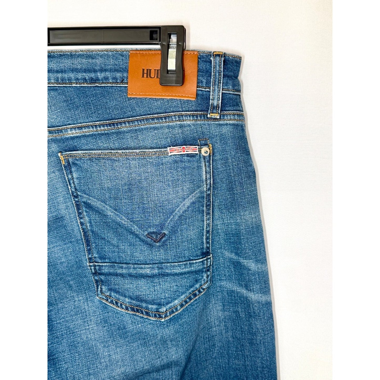 Hudson Blake Slim Straight Jeans Mens 36 Blue Stretch Denim Pants