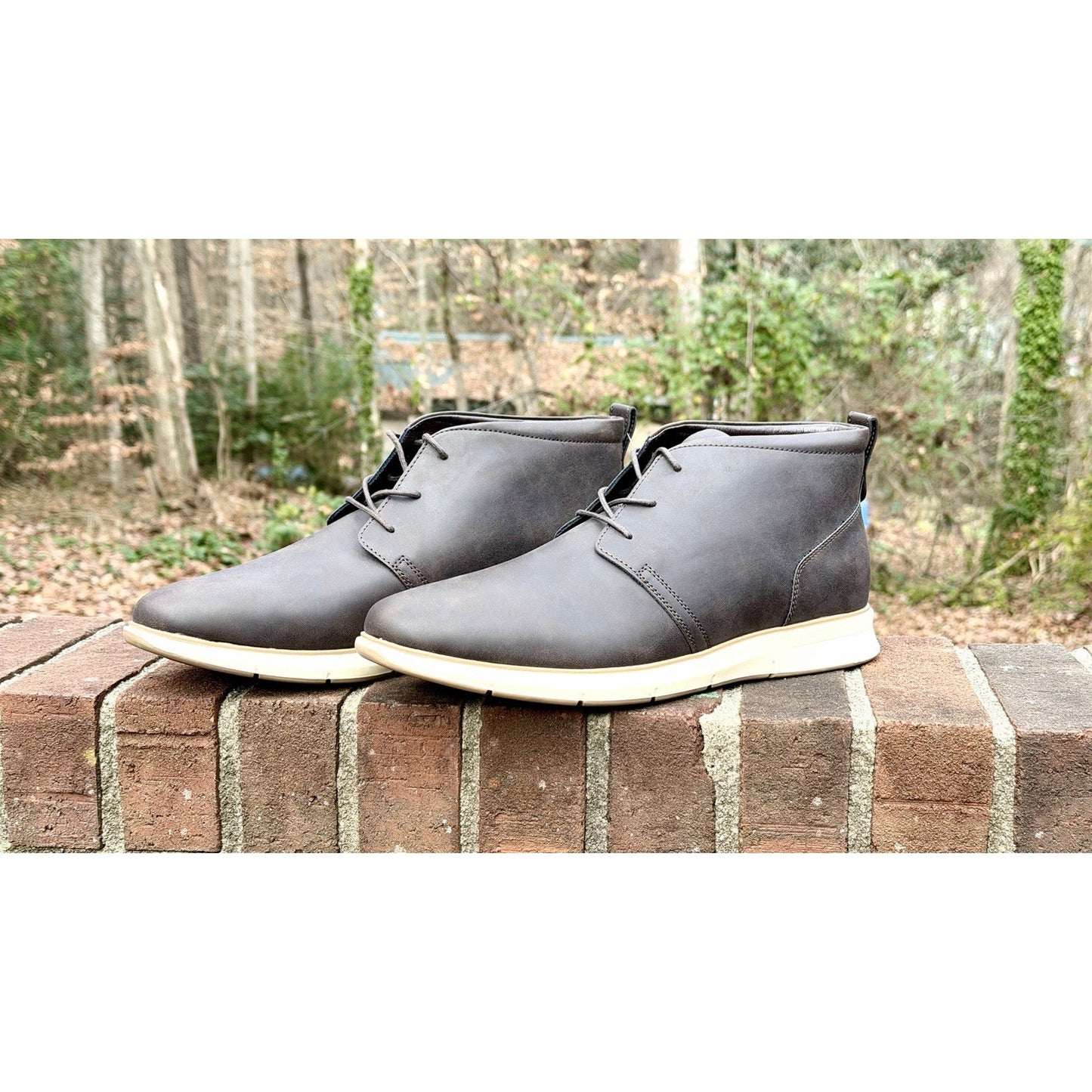 St. John's Bay Brown Leather Chukka Ankle Boots Men's 12 M New W/ Tag-$90 Retail