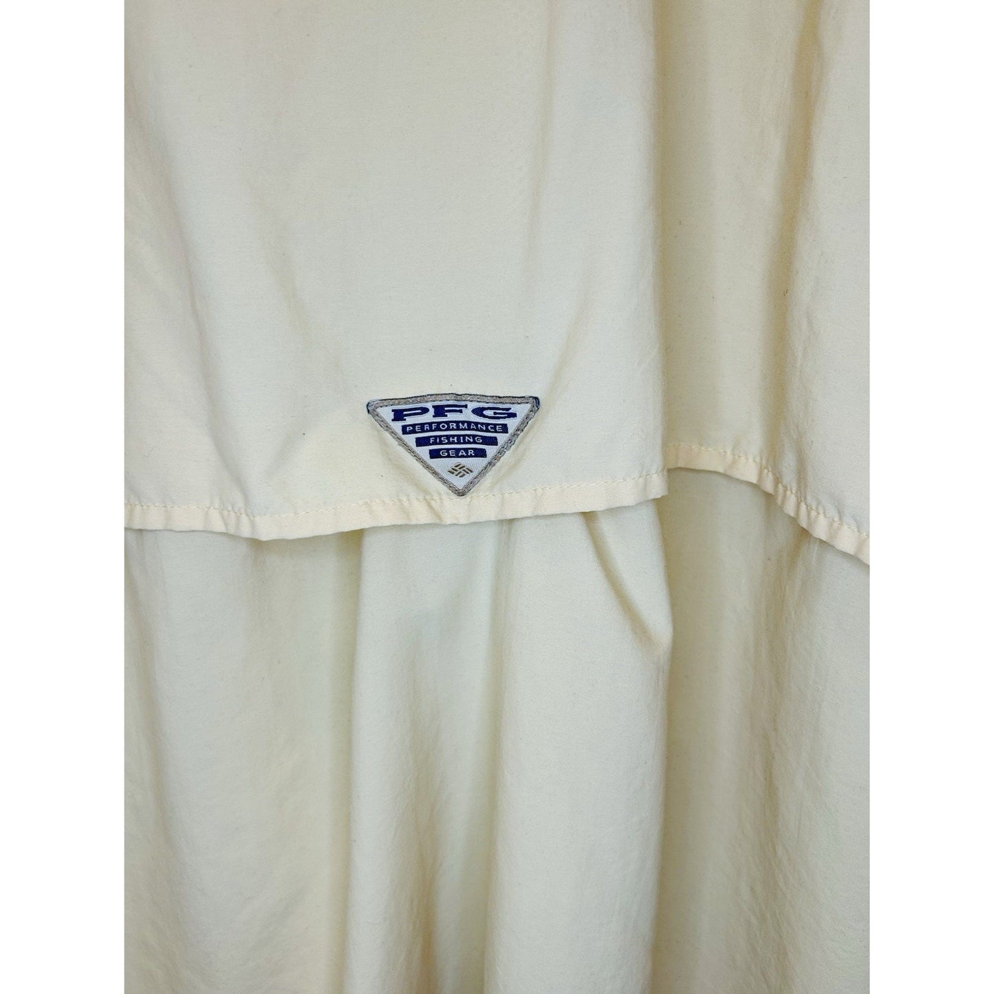 Columbia PFG Fishing Shirt Mens Size XL Vented Outdoors Beige/an