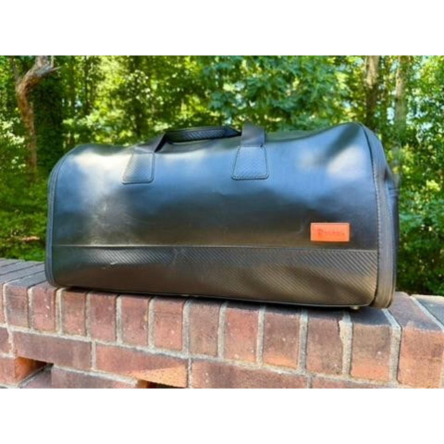 Stitch Golf Ultimate Garment Bag Black Leather Convertible Duffle Travel Bag