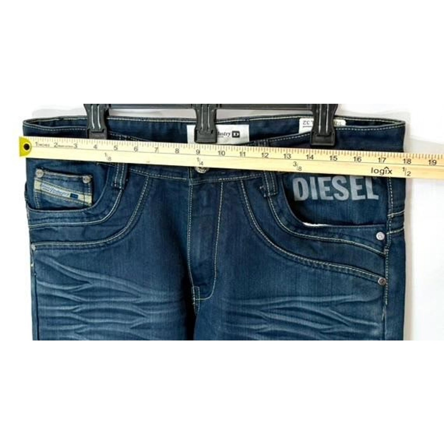 Diesel Viker-AD Blue Eyecons 2010/8 Edition Jeans Mens 34x32 Wash 0088Z Straight