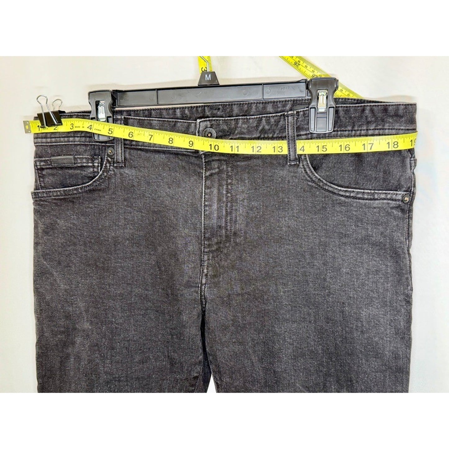 Armani Exchange J14 Skinny Jeans Mens 36 Black Denim Stretch Pants