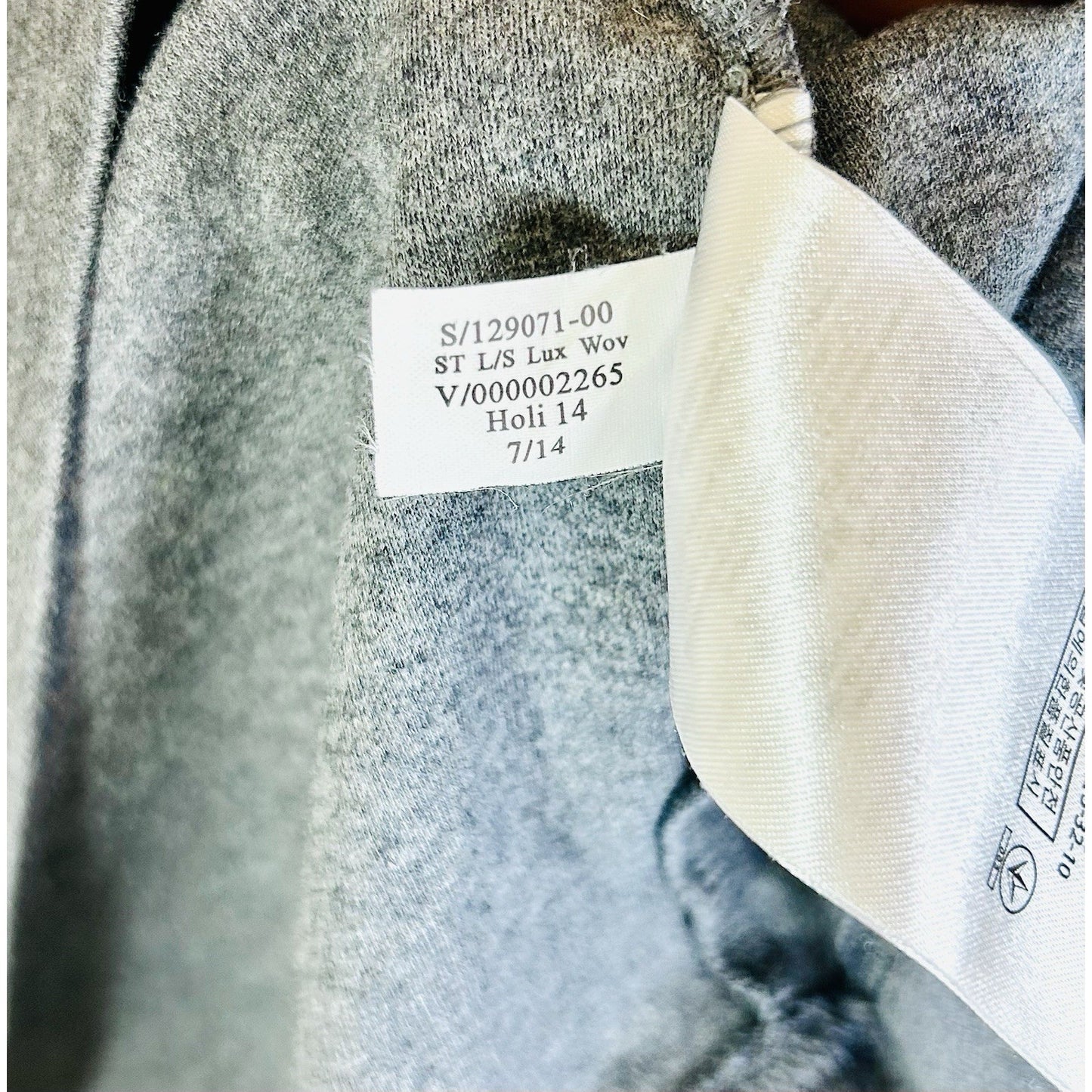Banana Republic Luxury Touch Cotton Men's Large Gray 1/4 Zip Pullover