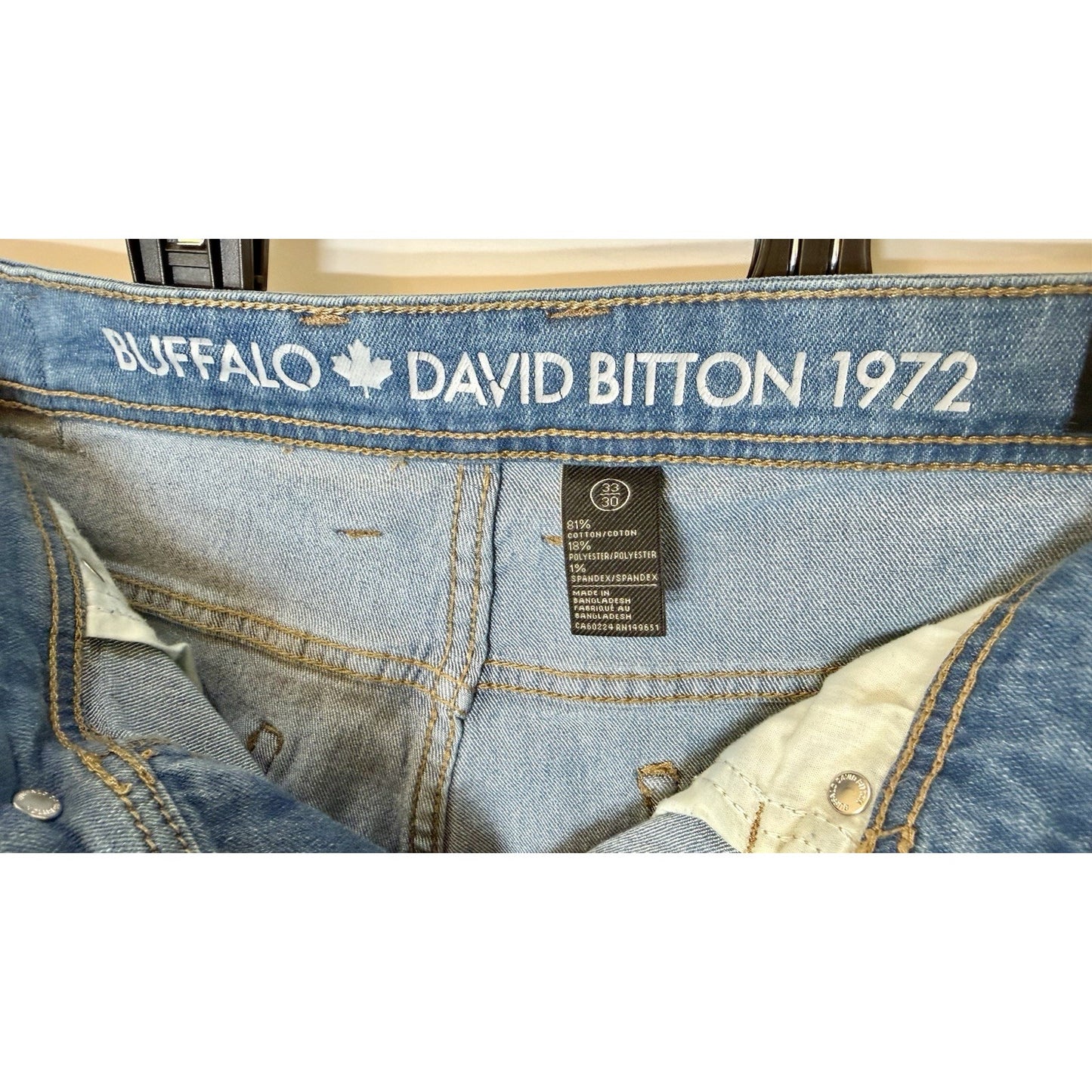 Buffalo David Bitton Men’s Slim Straight Stretch Evan-X Size 33x30 Jeans/Denim