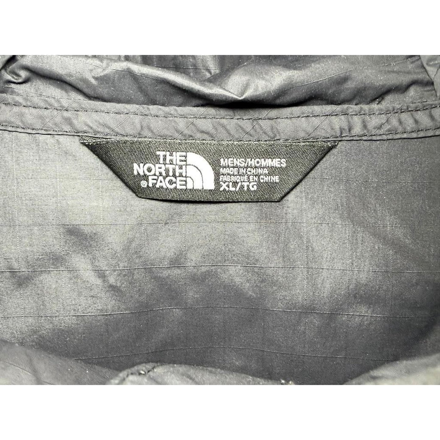 The North Face Fanorak Windbreaker Jacket Mens XL Black Pullover Anorak Hooded