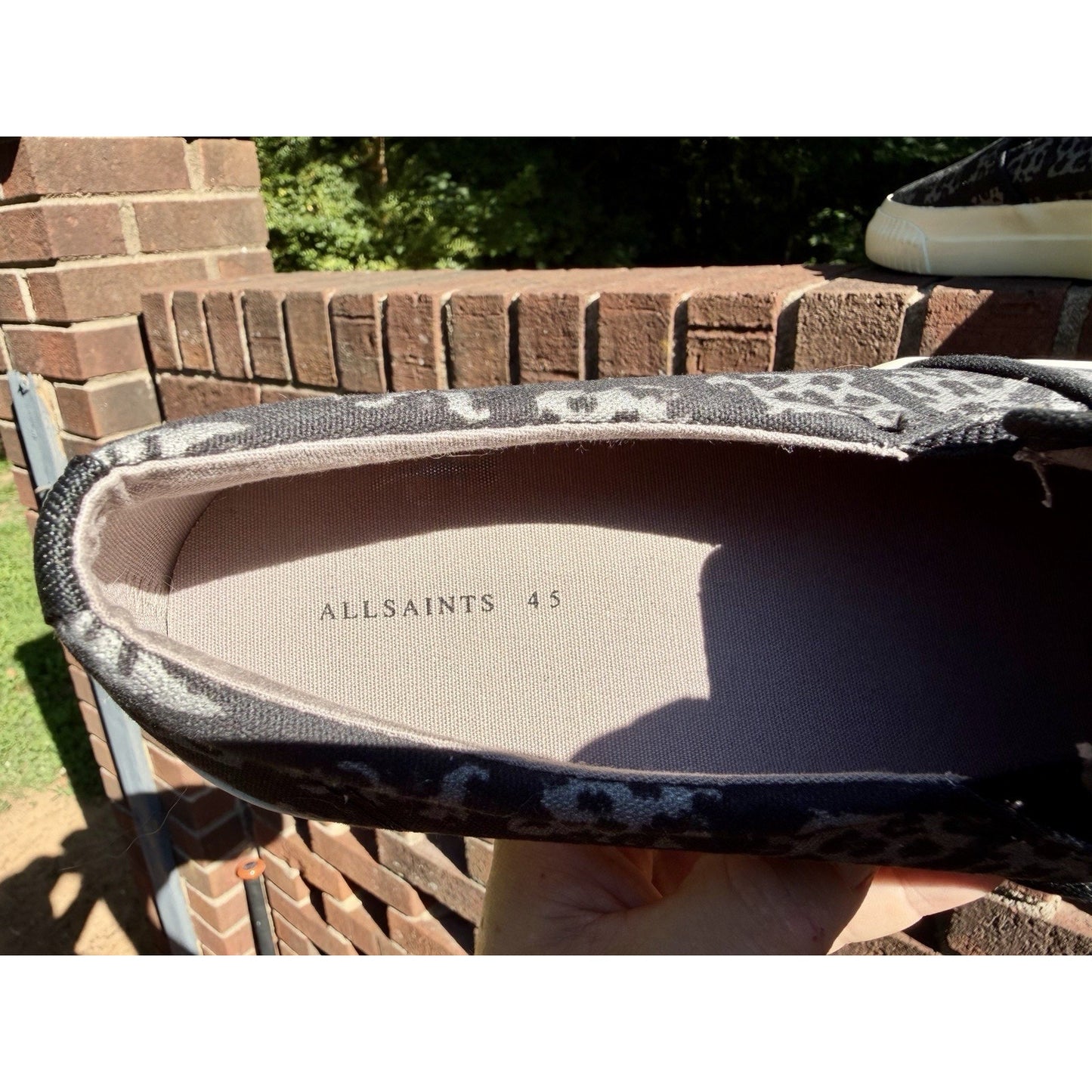 Allsaints London Spitalfields Slip On Cube Low Top Sneakers Men's 12 US 45 EU