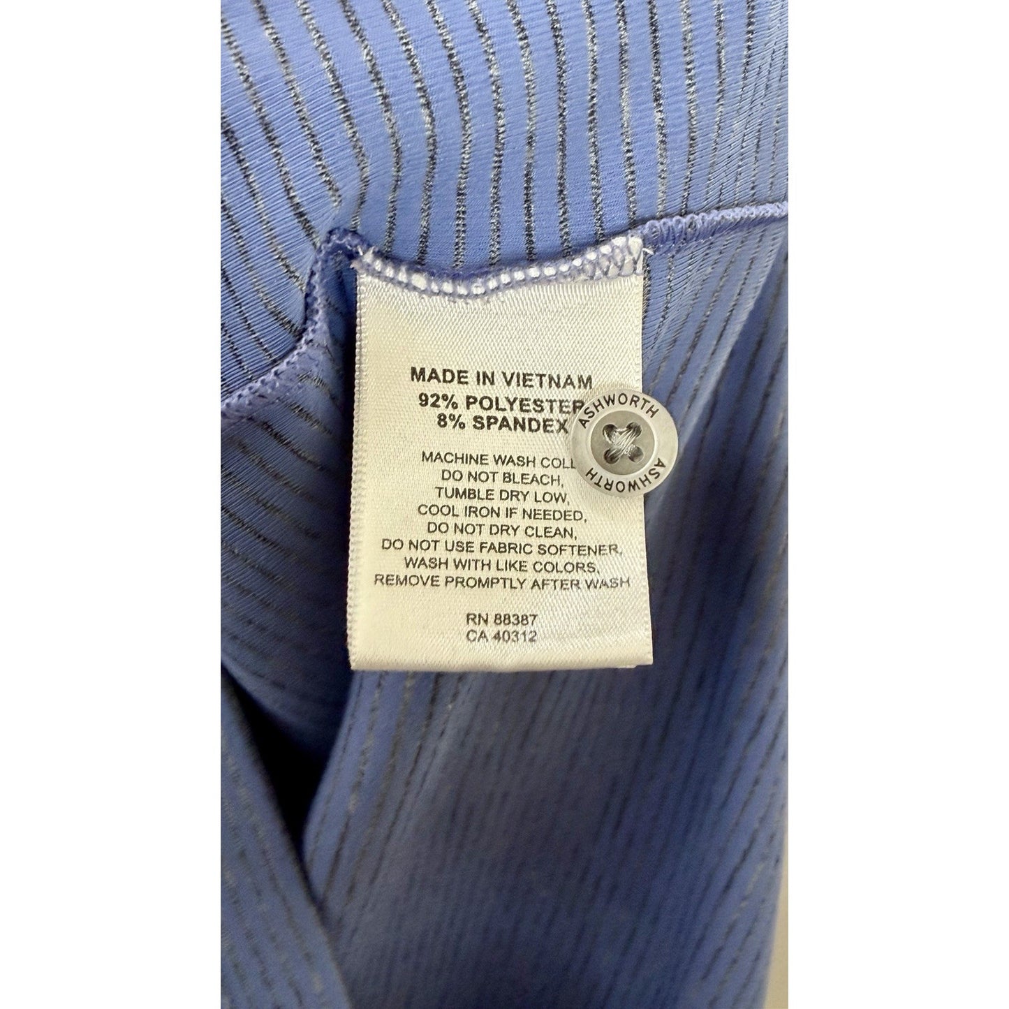 ASHWORTH EZ-TECH Mens M Blue Luxury Cotton Polo Shirt CAPE NEDDICK COUNTRY CLUB