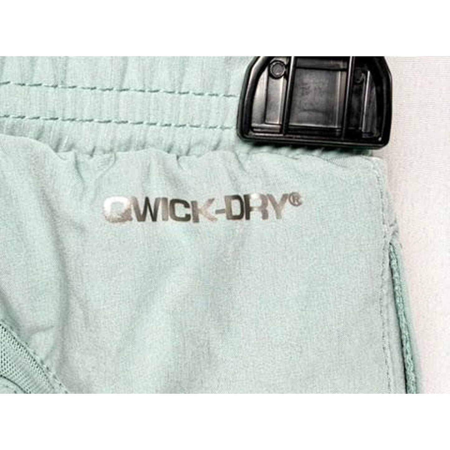 Layer 8 Boys Qwick-Dry Athletic Shorts Size 7/8 Sage Green Elastic Waist