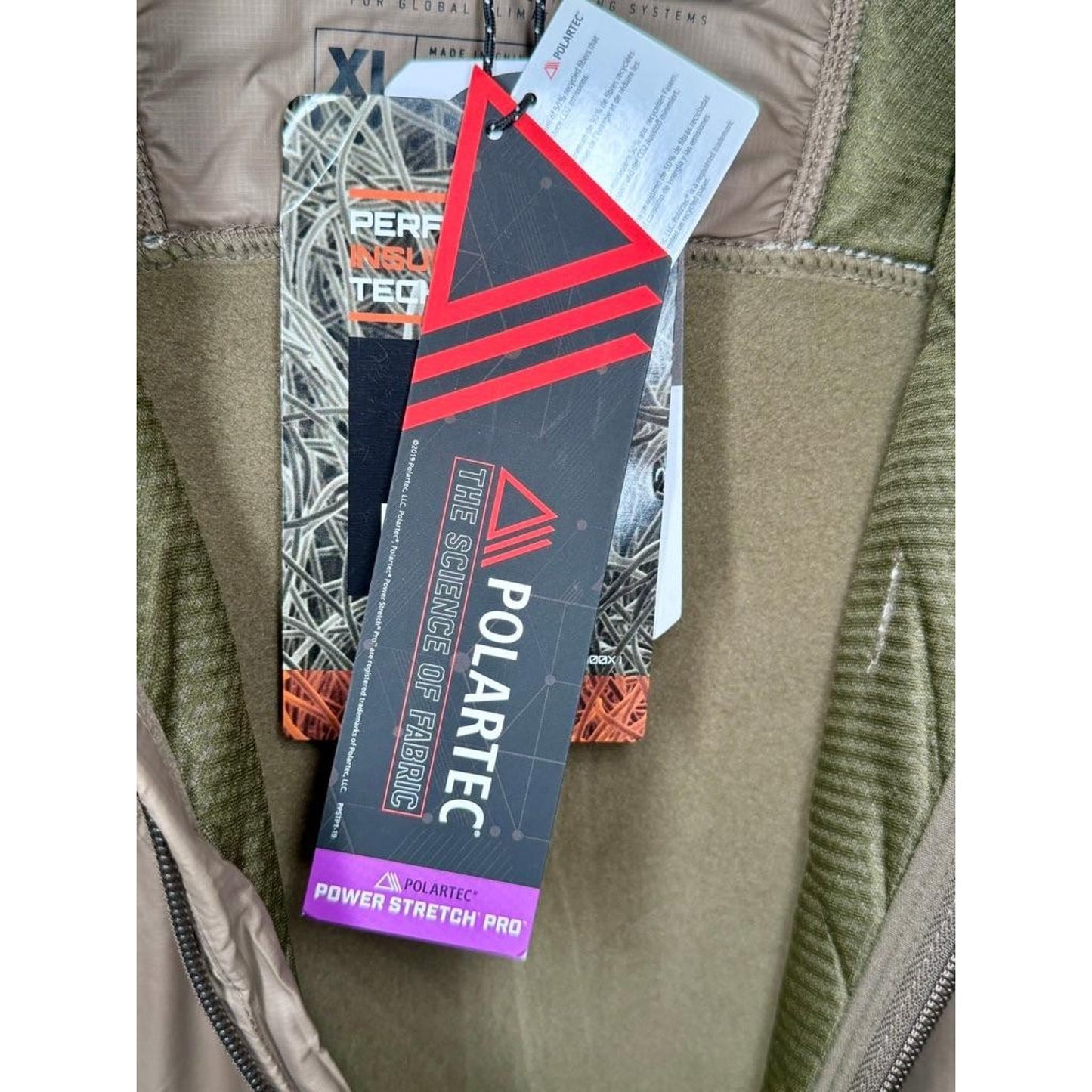 MTHD Aphelion Hybrid Fleece Jacket Mens XL Coyote Brown Polartec Cordura Full