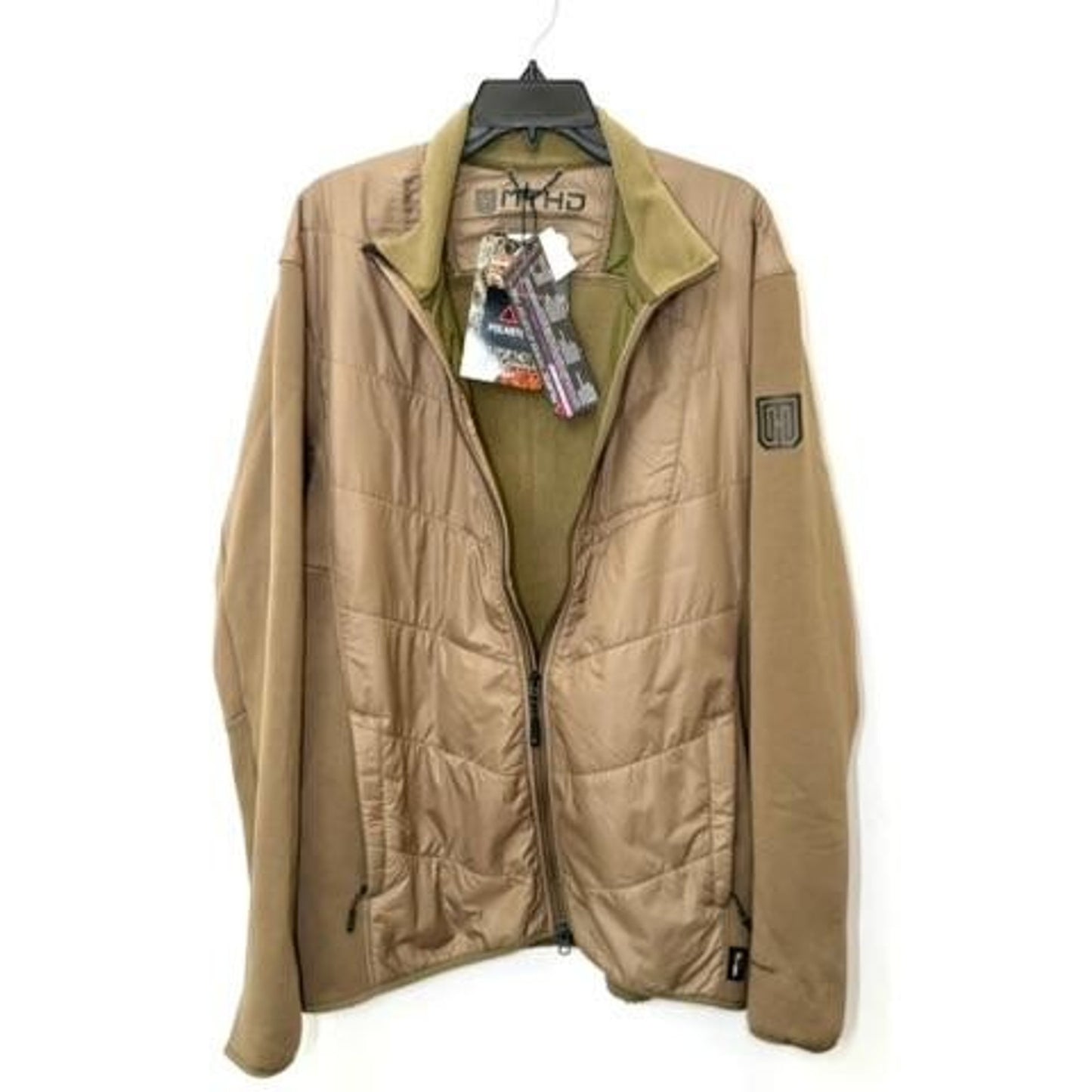 MTHD Aphelion Hybrid Fleece Jacket Mens XL Coyote Brown Polartec Cordura Full