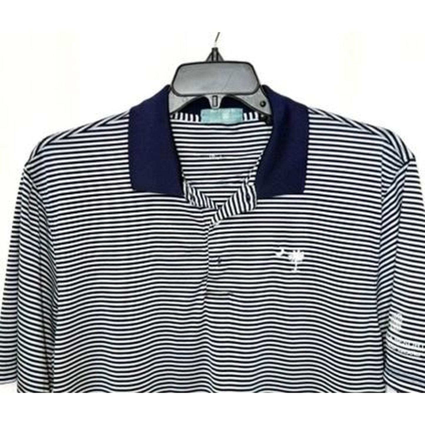Fairway Activewear Sonesta Resort Hilton Head Polo Shirt Mens Large Blue Striped