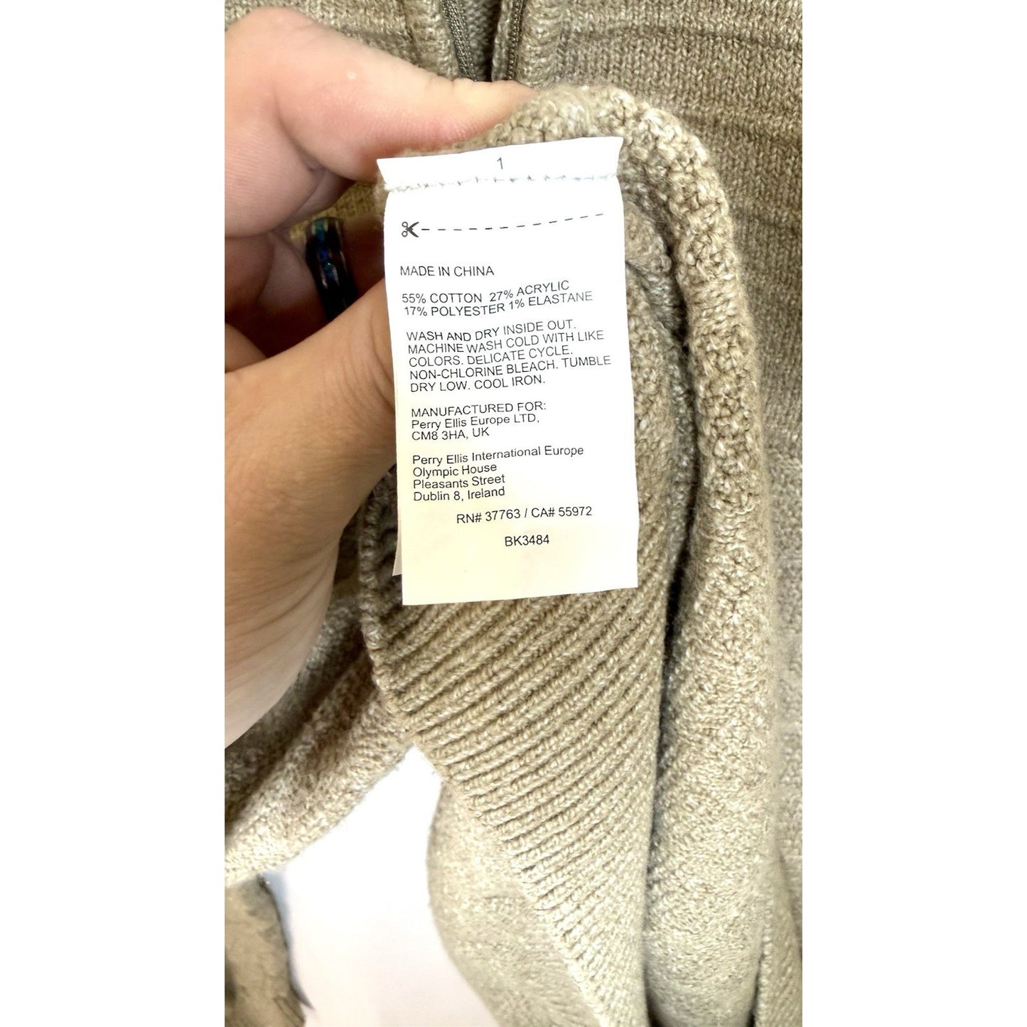 Southern Proper Men's Textured 1/4 Zip Sweater Size XL