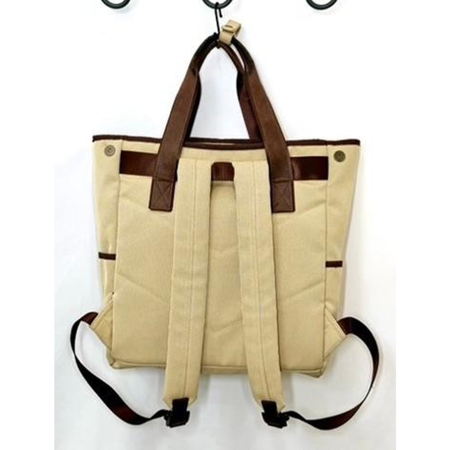 Stitch Golf Vintage Tuxe Tote Backpack Mens Tan Brown Convertible Travel Bag