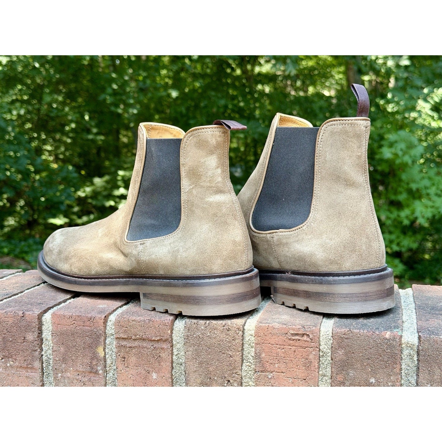 Magnanni Boots Mens Size 13 Brown Suede Chelsea Ankle Dress Casual Made Spain