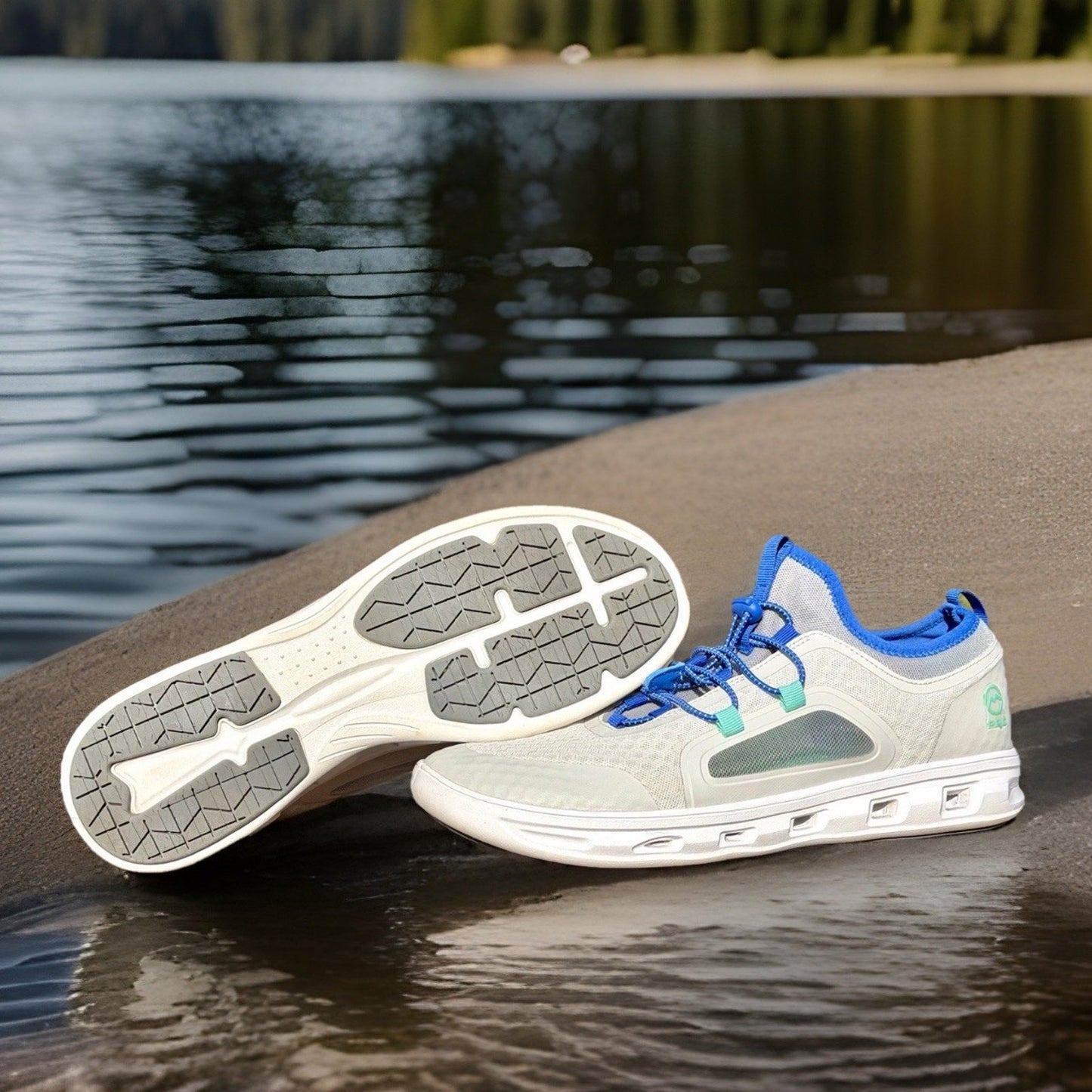 Magellan Outdoors Pro Fish Men's Angler 2.0 Boat Shoes Mens Size 11 White & Blue
