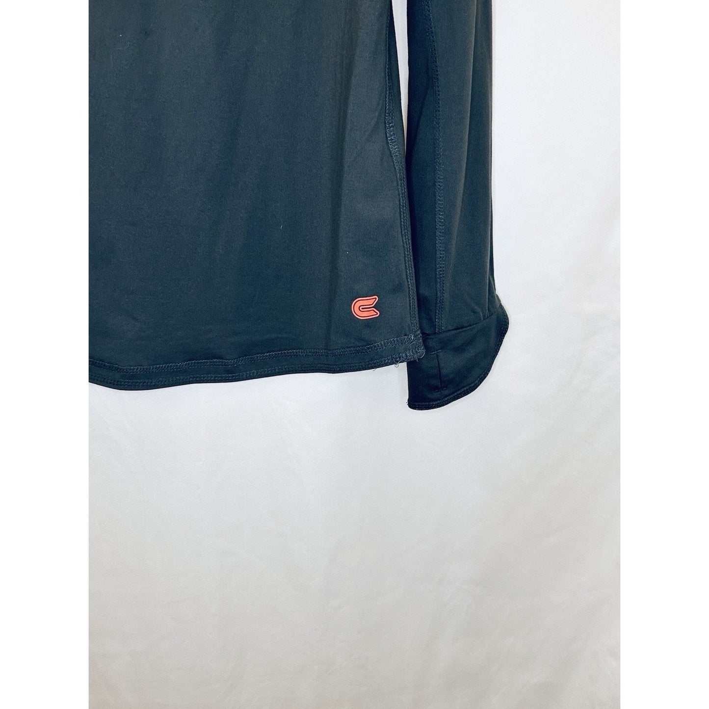 COLOSSEUM WOMEN Large Training Jogging C-DRI SHIRT 1/4 ZIP PULLOVER Grey L/S