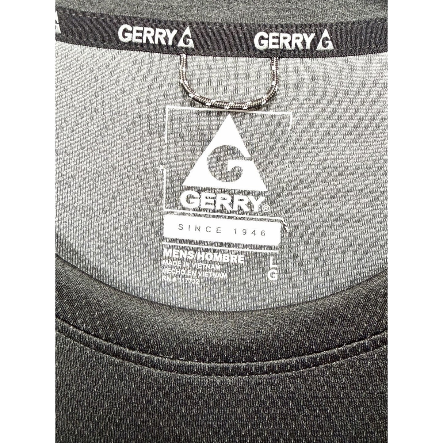 Gerry Men’s Size Large Performance Short Sleeve T-Shirt Charcoal Heather Gray