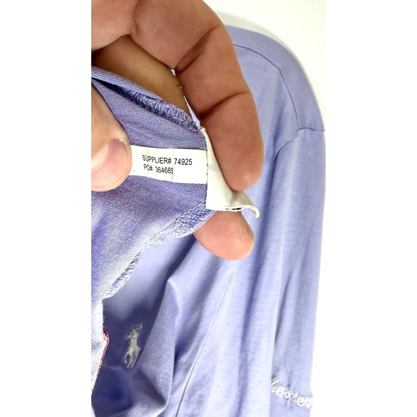 Polo Golf Ralph Lauren Lilac Polo Shirt Peru Pima Cotton Men’s Large