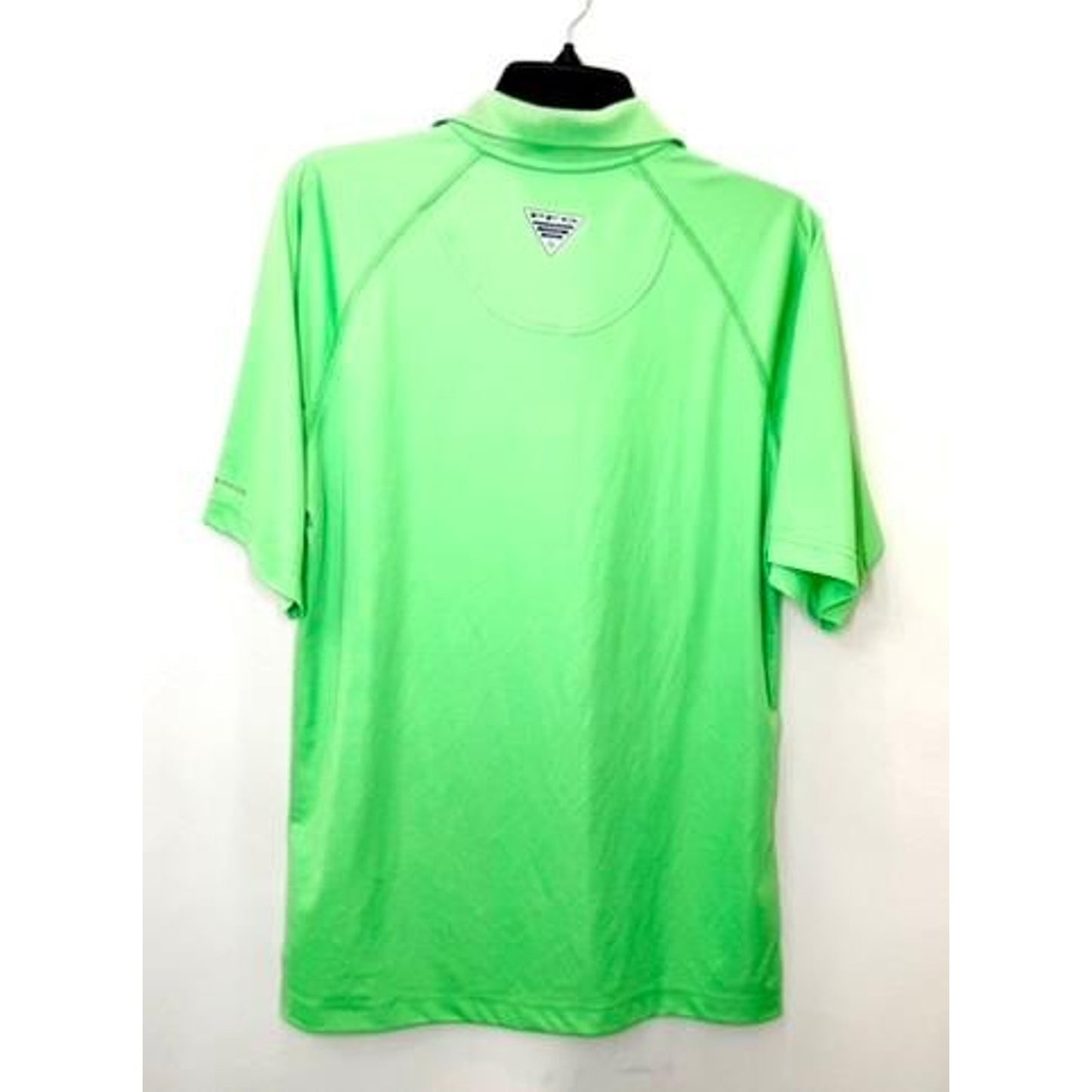 Columbia PFG Polo Shirt Mens Small Green Omni-Shade Short Sleeve Polyester