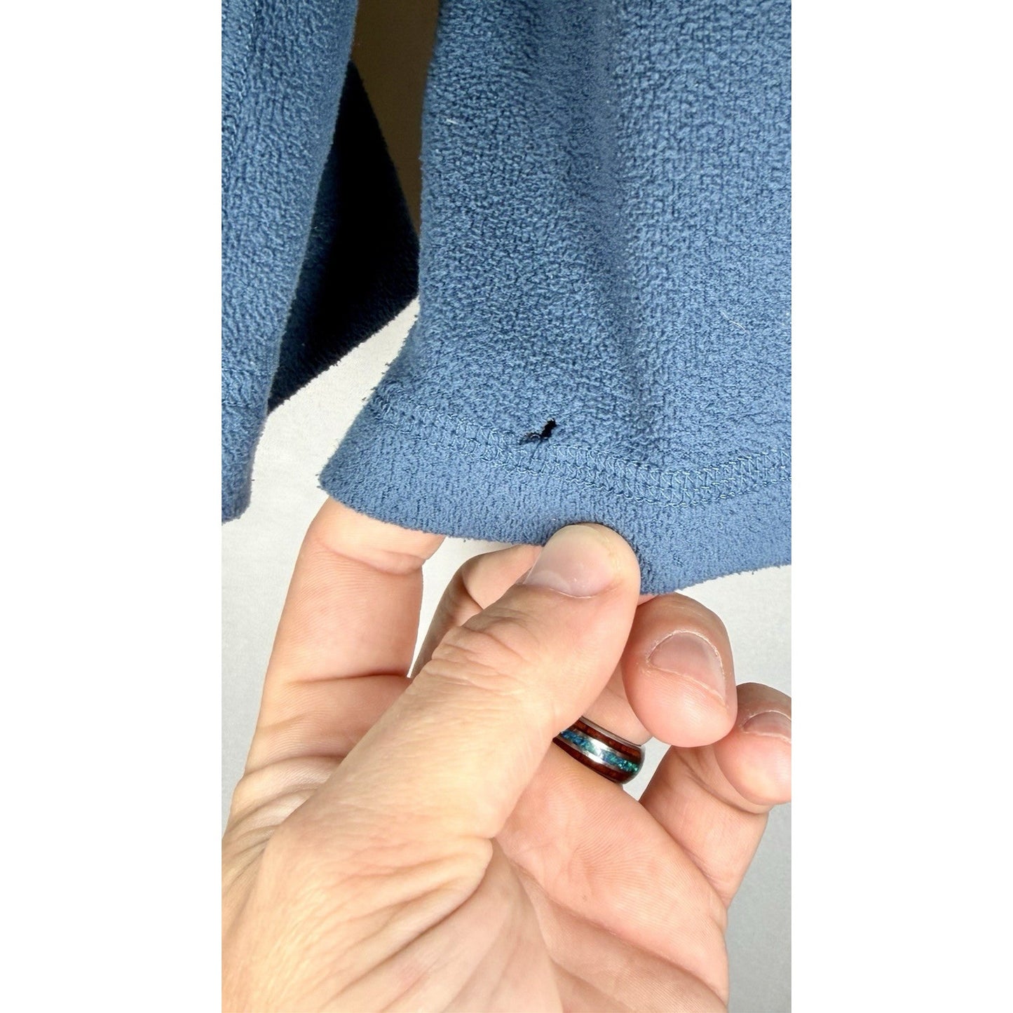 The North Face Men's Large Fleece Blue Long Sleeve Pullover Half Zip