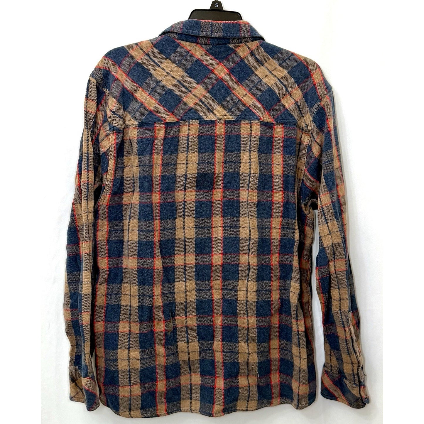 KAVU Men's Big Joe Flannel Shirt Large Plaid Cotton Corner Clay Size XXL
