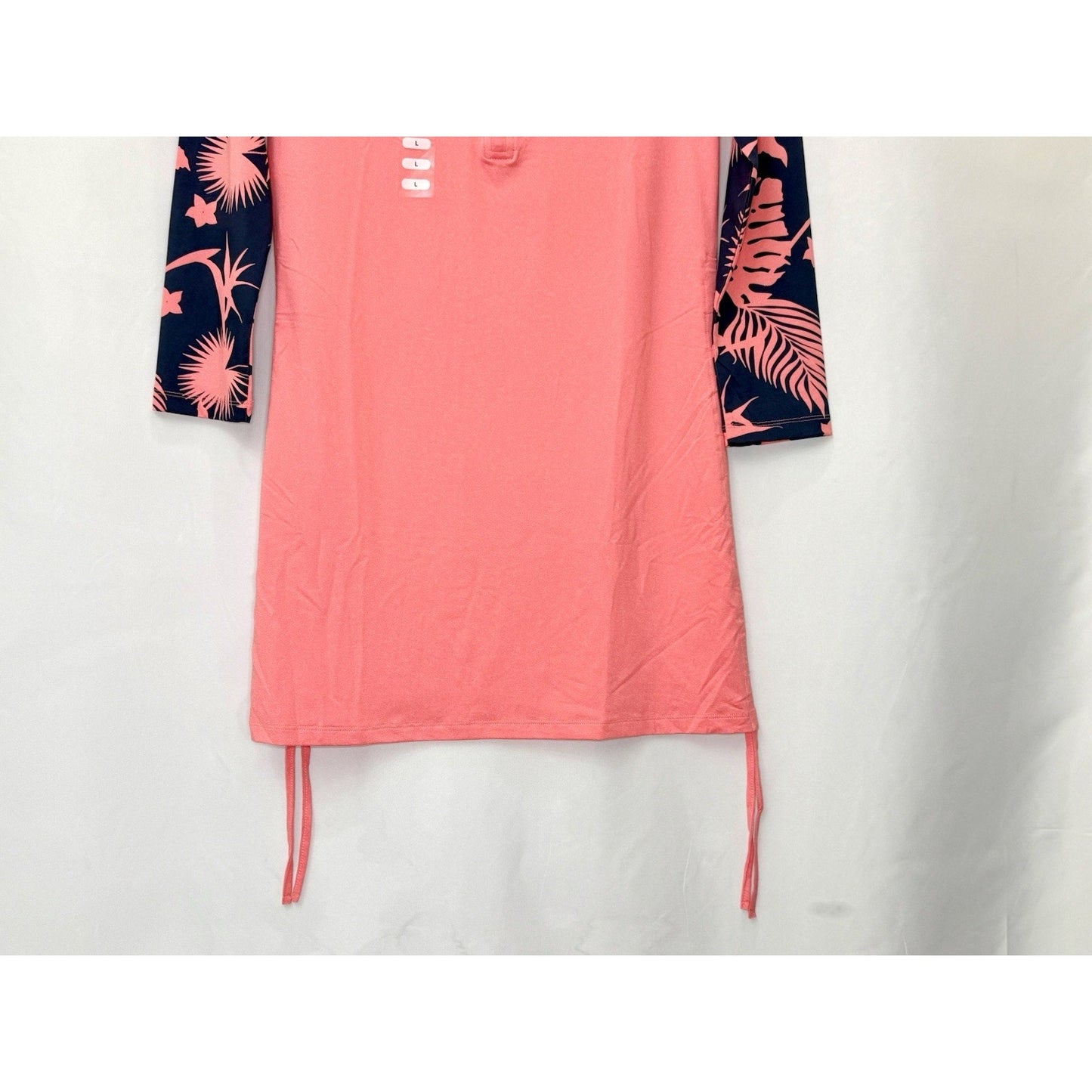 Salt Life Womens Escapism SLX Long Sleeve Performance Dress In Coral Heather NWT