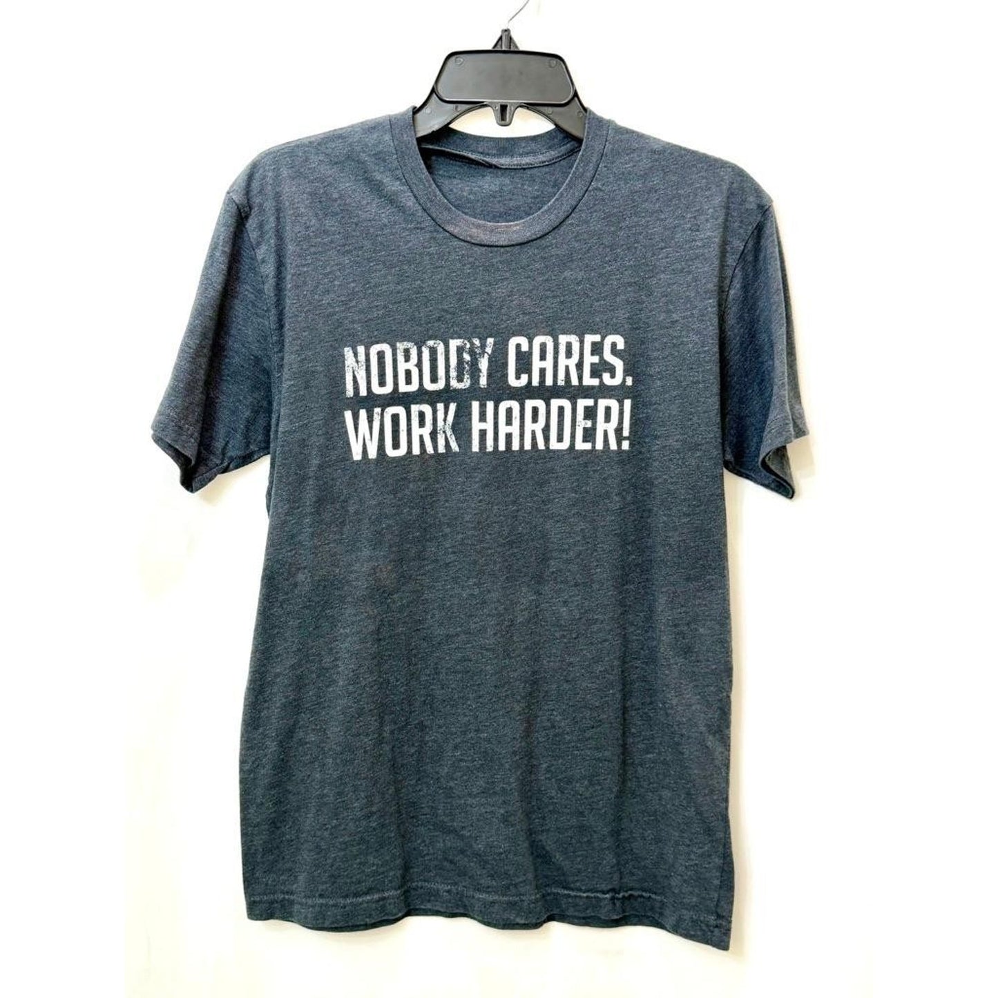 Cameron Hanes Nobody Cares Work Harder T-Shirt Mens Gray Graphic Tee