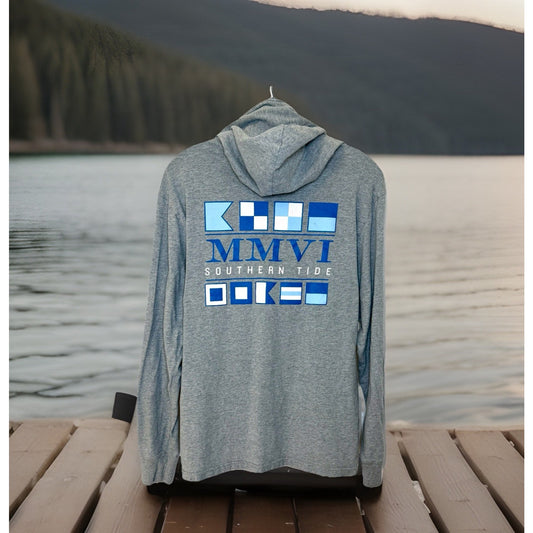 Southern Tide Hoodie Men’s Medium Pullover Sweatshirt MMVI Graphic Design