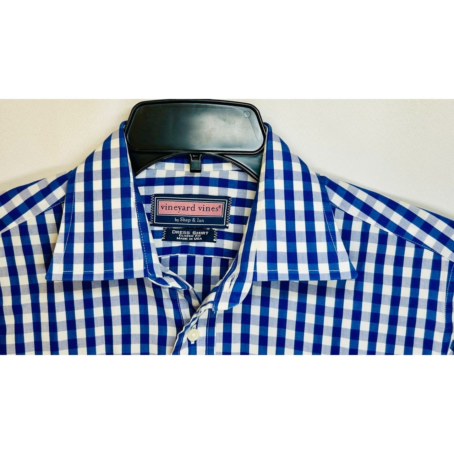 Vineyard Vines ® Dress Shirt / Classic Fit / Size 15 1/ 2 - 33 / Blue & White