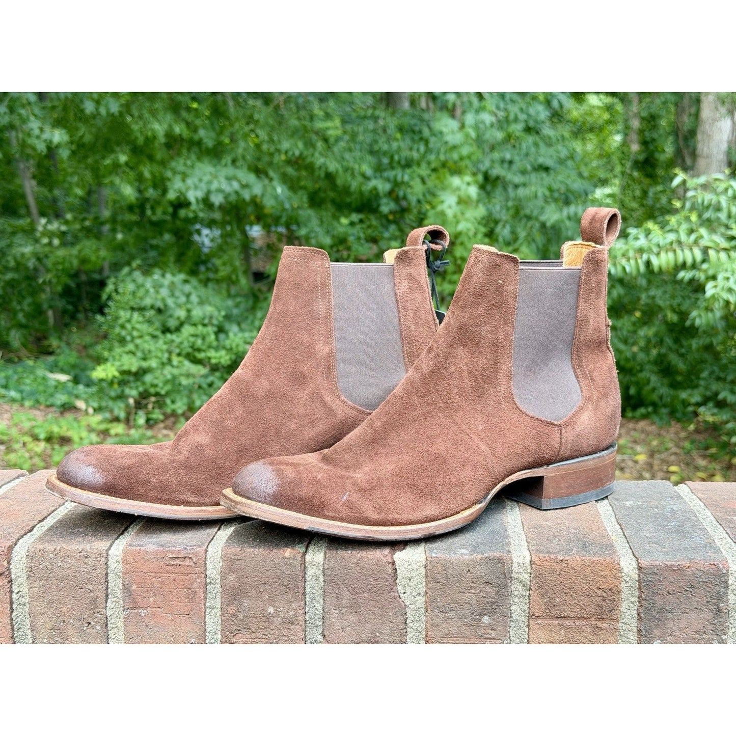 Cody James Black 1978 Franklin Chelsea Boots Mocha Suede Men 12D NWT $245 Retail