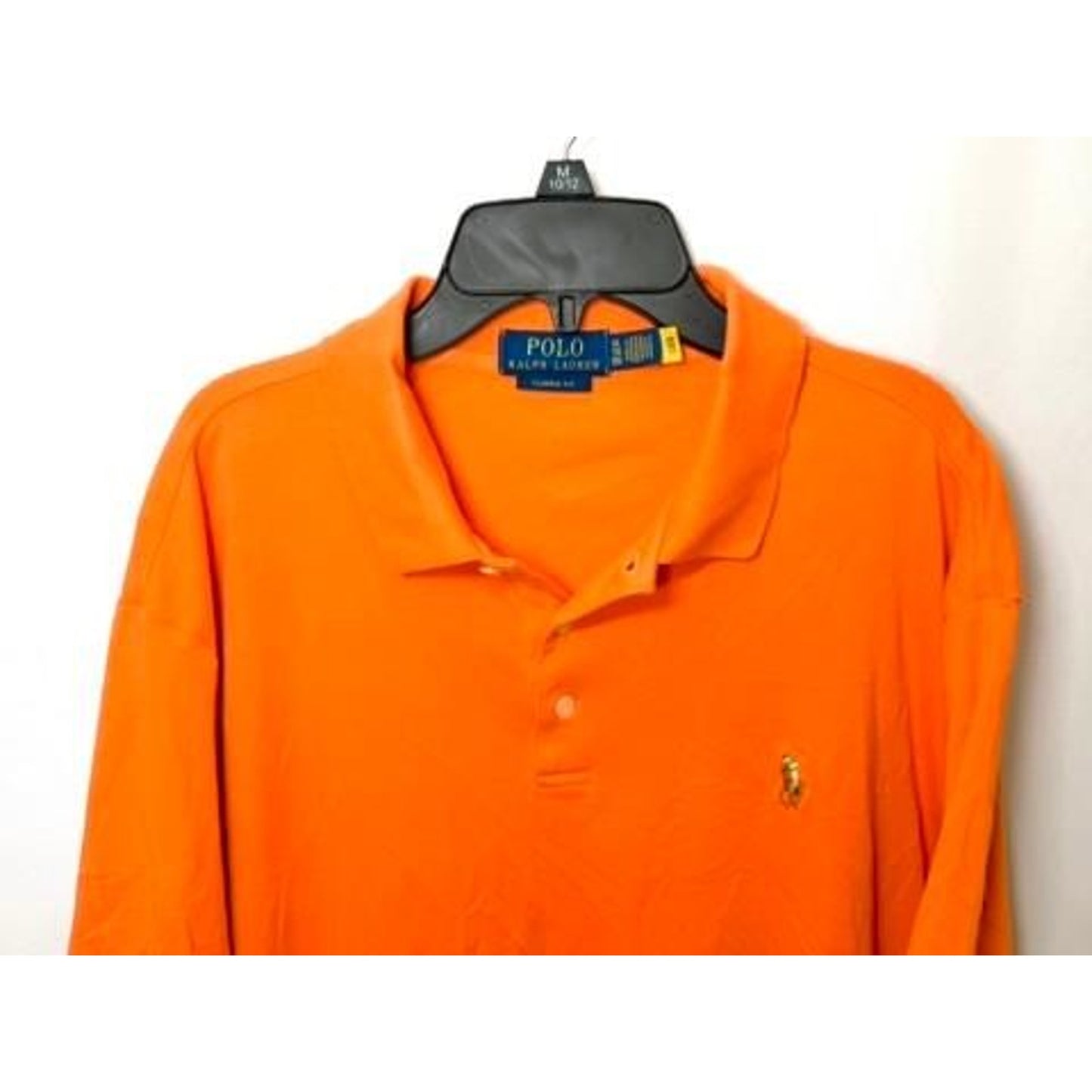 Polo Ralph Lauren Shirt Mens XL Orange Classic Fit Short Sleeve Pony Logo Polo
