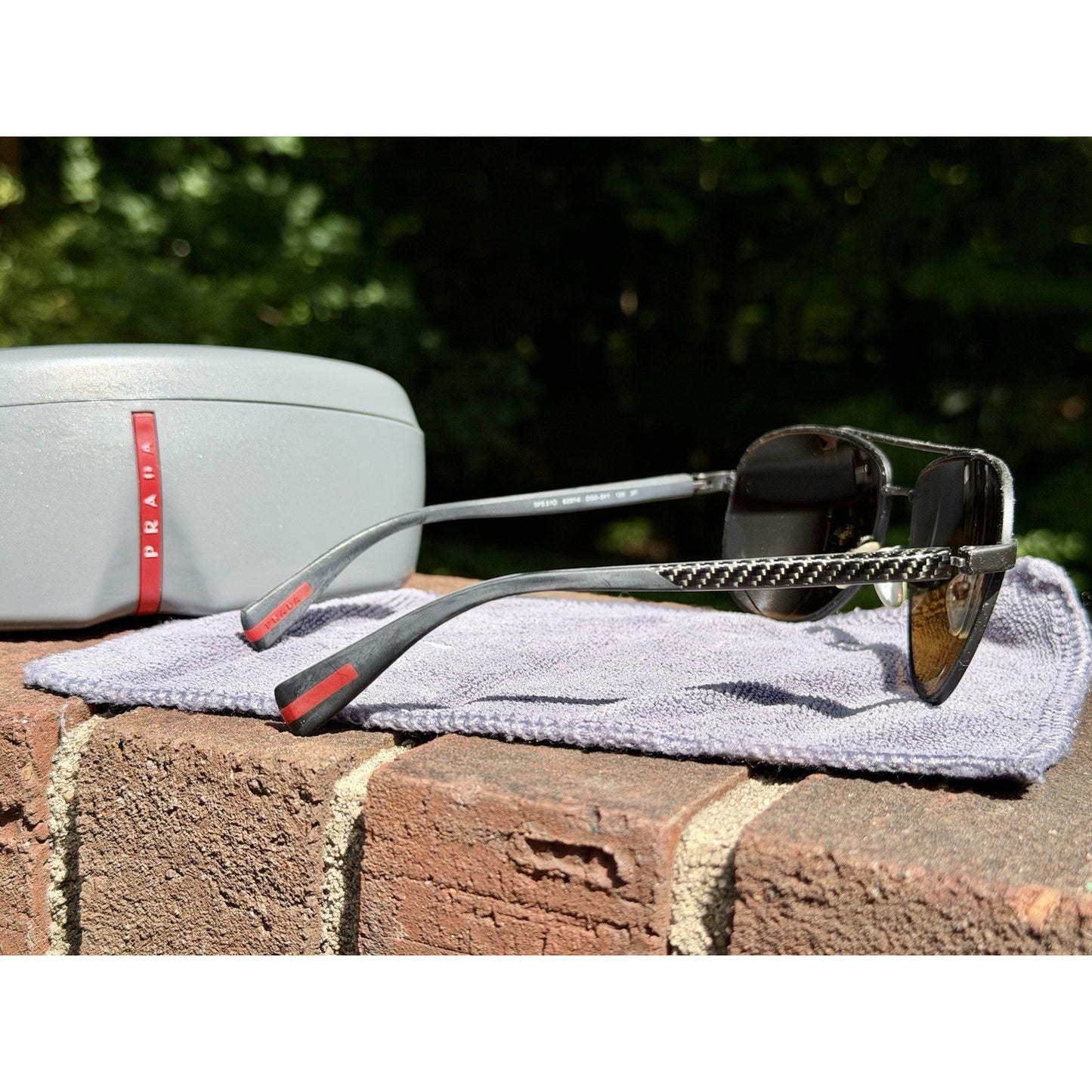 PRADA LINEA ROSSA 510S 7AX5W1 POLARIZED CARBON FIBER W/COA