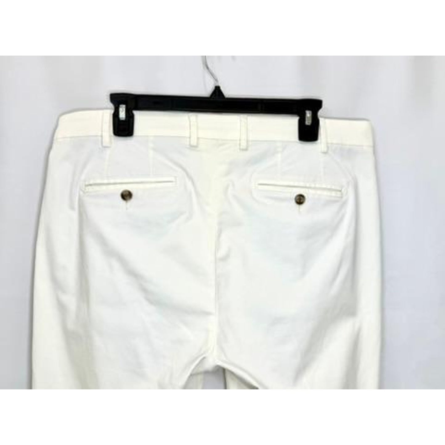 Peter Millar Signature Sateen Pants Mens 36x32 Off White Classic Fit Stretch