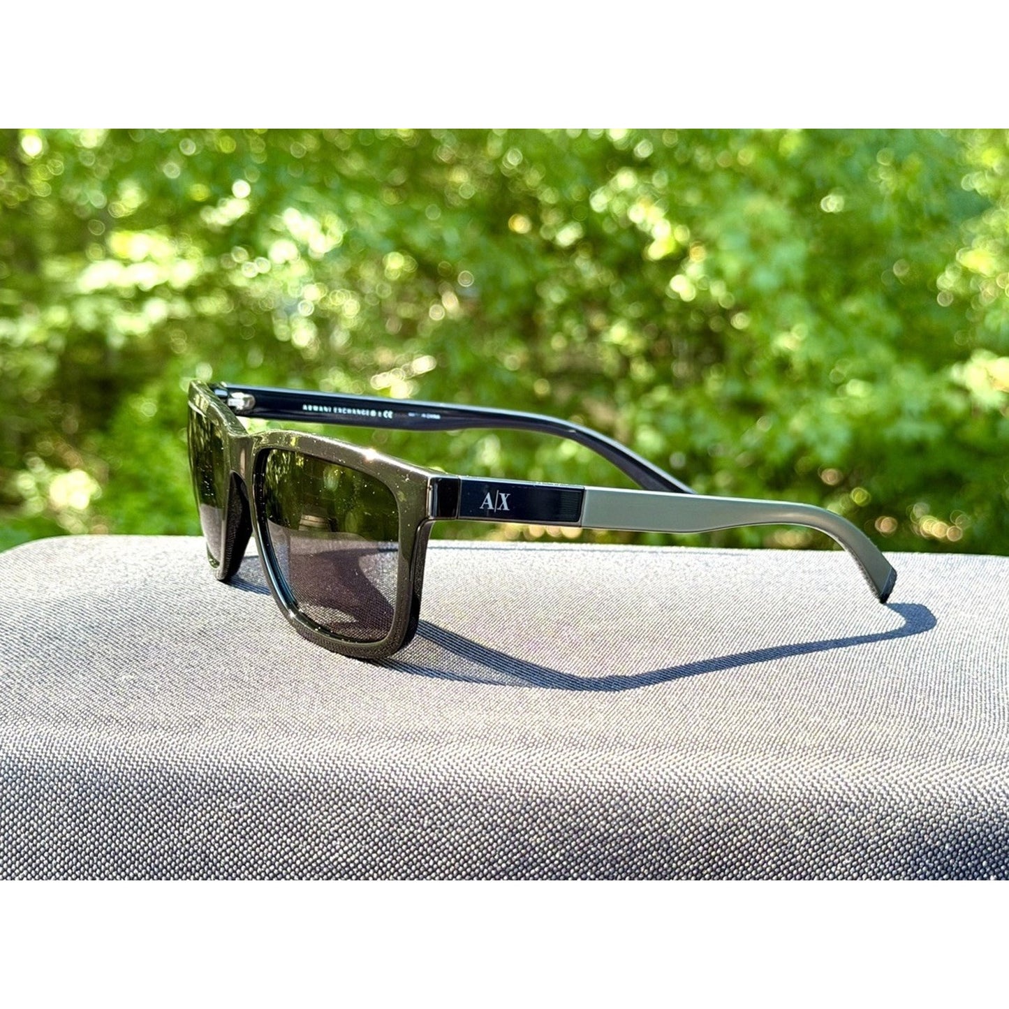 ARMANI EXCHANGE AX4162SU 838887 Matte Grey Black Men's 57 mm Sunglasses