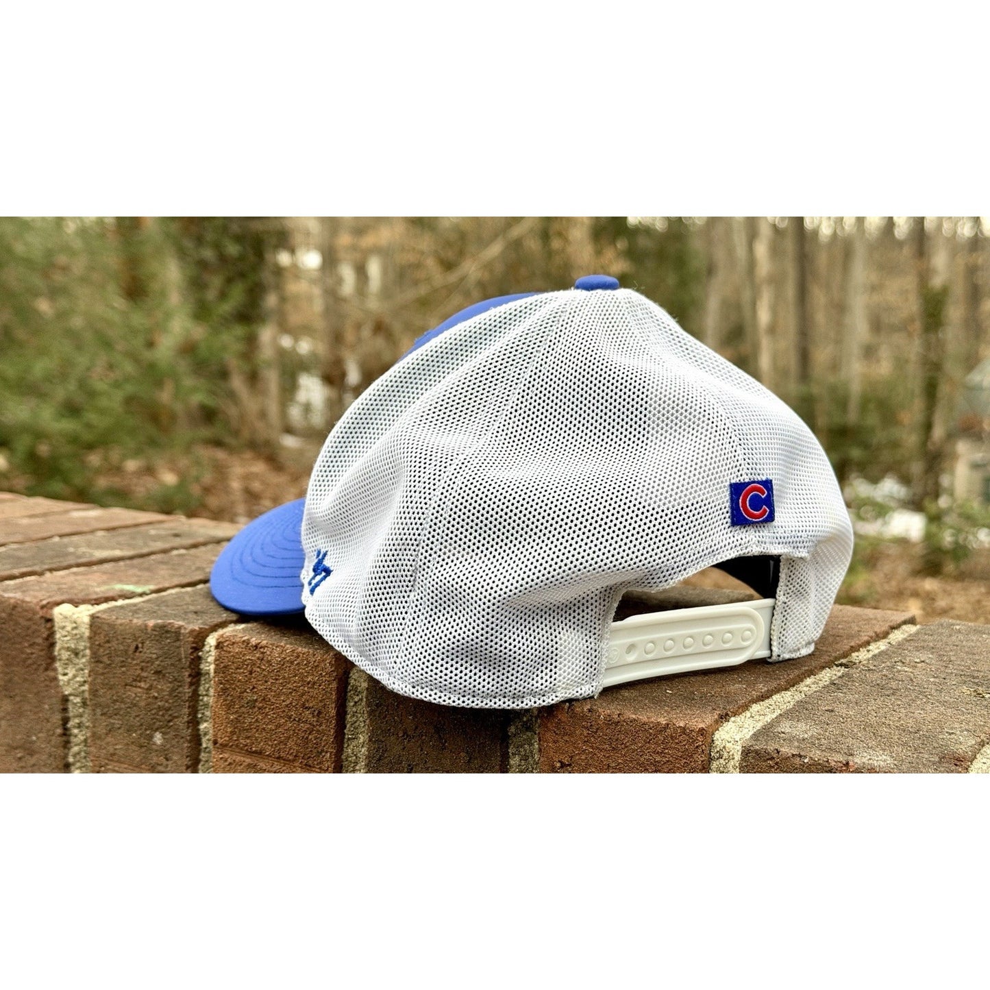 Men's Chicago Cubs '47 Royal/White Burgess Trucker Snapback Hat