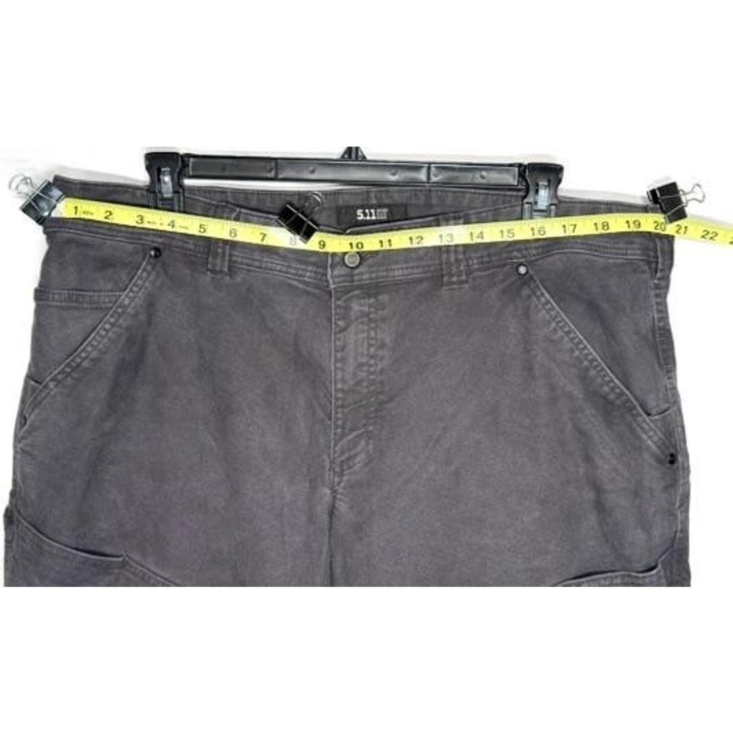 5.11 Tactical Mens Pants 42x30 Gray Canvas Utility Cargo Workwear Outdoor