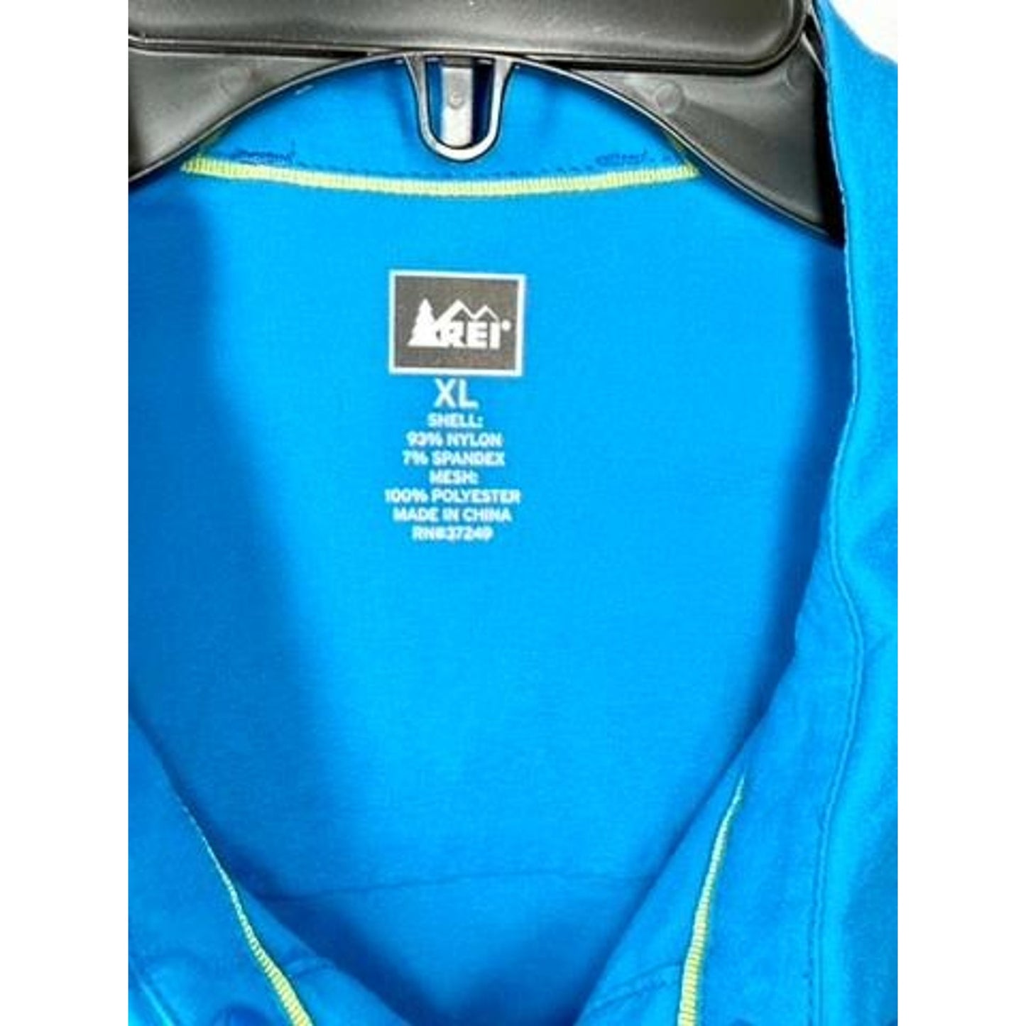 REI Co-op Sahara Hiking Shirt Mens XL Blue Long Sleeve Nylon Spandex Trail