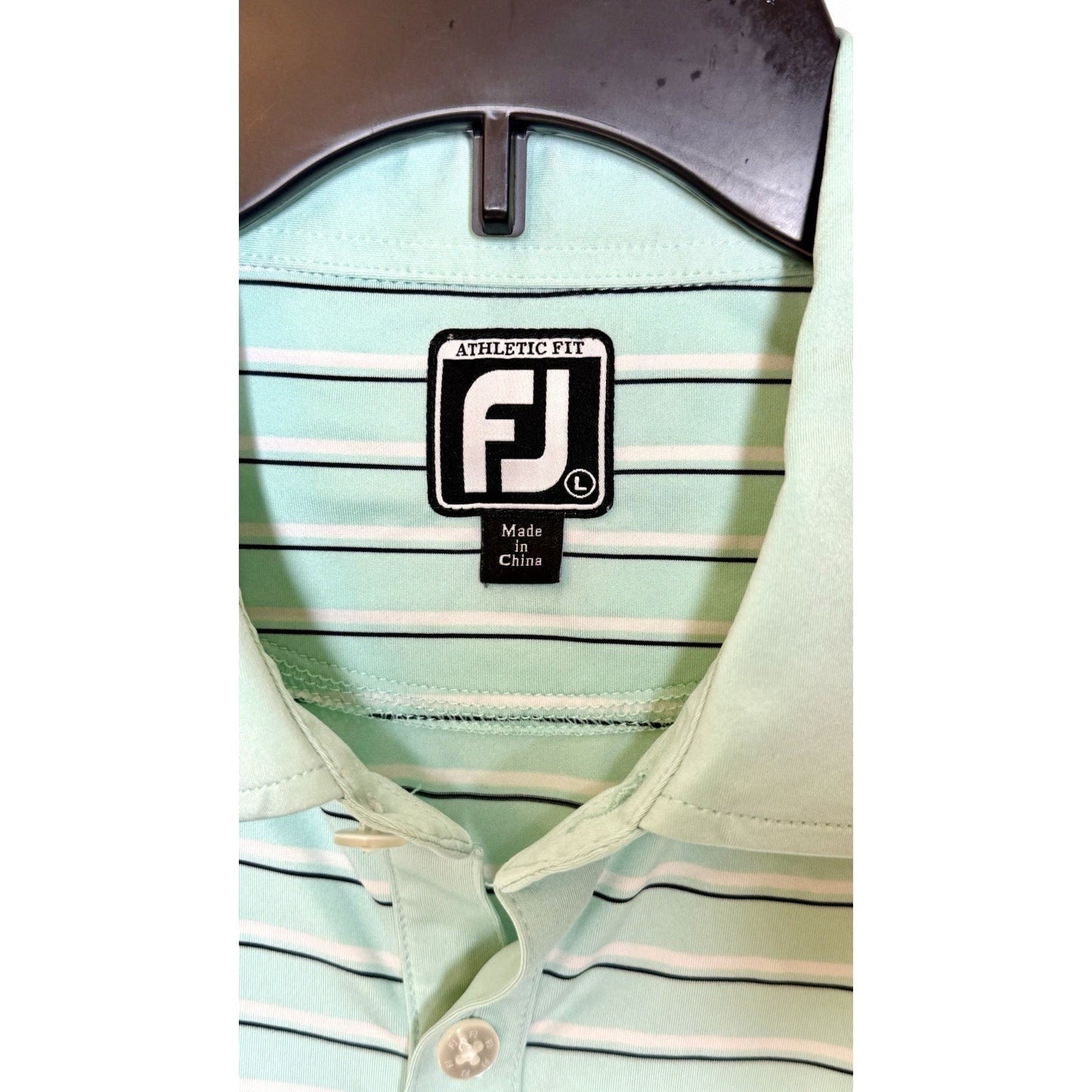Footjoy Performance Golf Polo Shirt Men’s Large Embroidered
