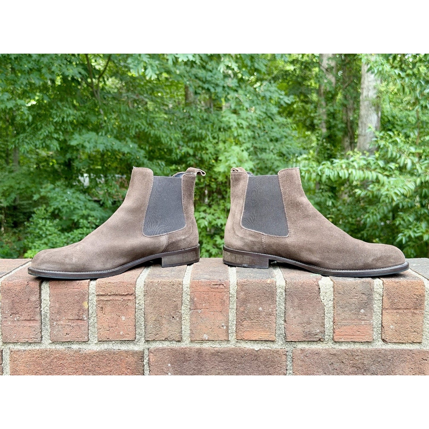 Russell & Bromley Men Suede Chelsea Boots Brown Size 41.5 / US 8.5 ($550 New)