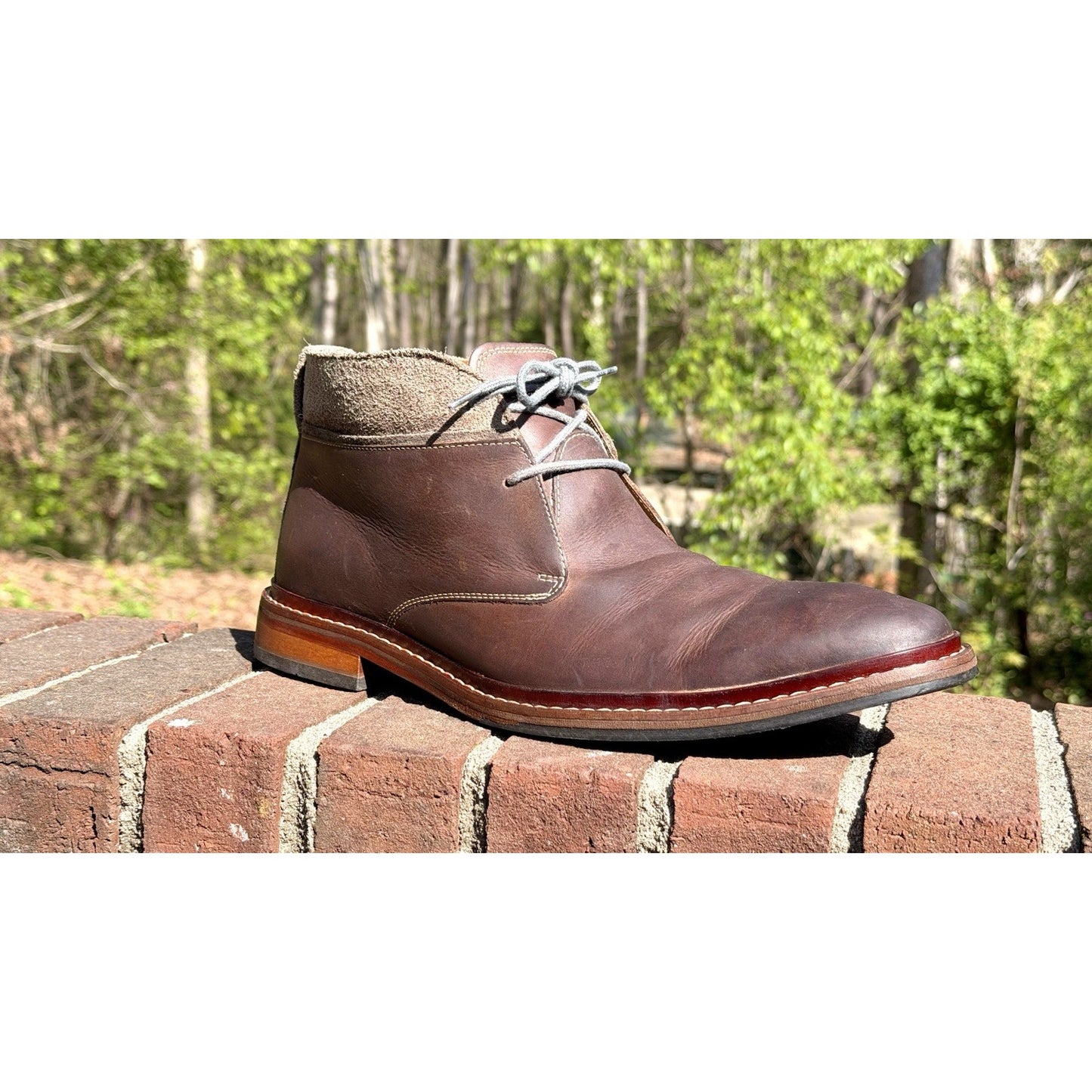 Cole Haan Williams Welt Leather Brown Men's 12M Ankle Chukka Boots - SEE PICS!!!