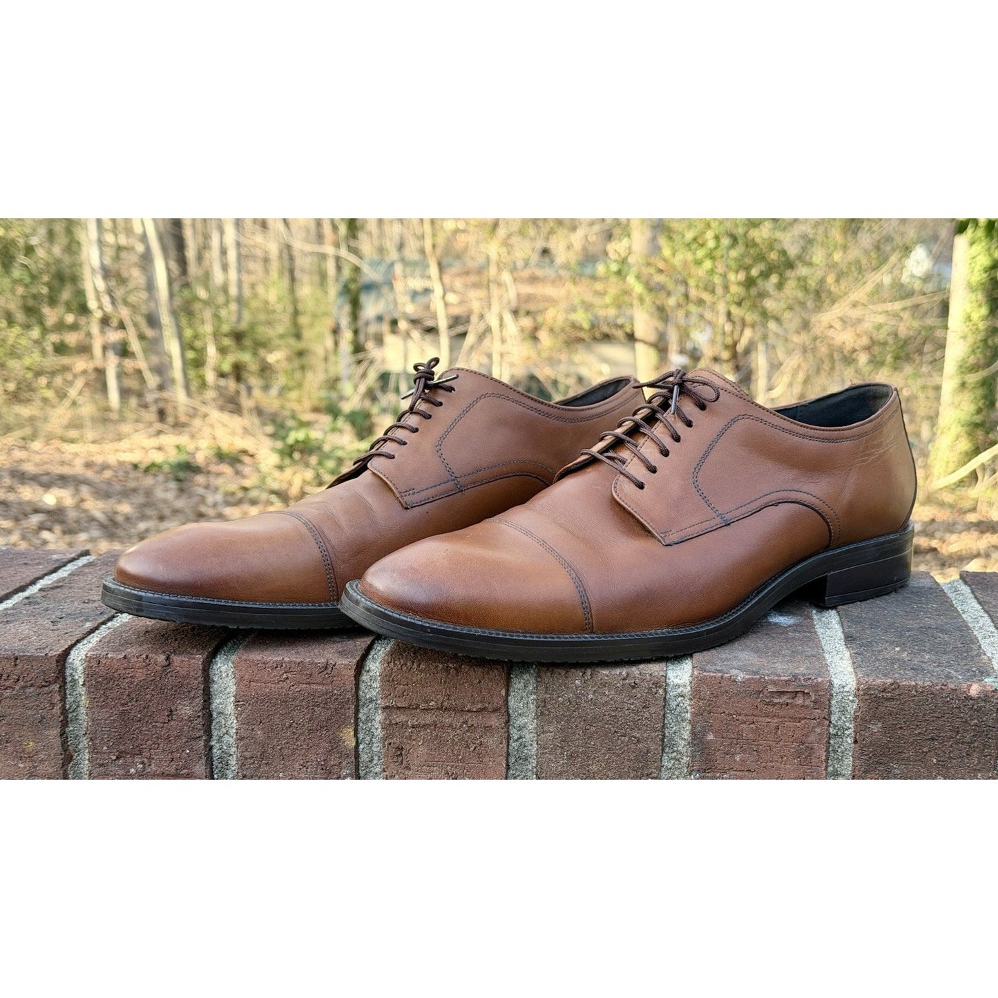 Cole Haan Men's Modern Essentials Cap Oxford British Tan C34138 Mens Size 11 M